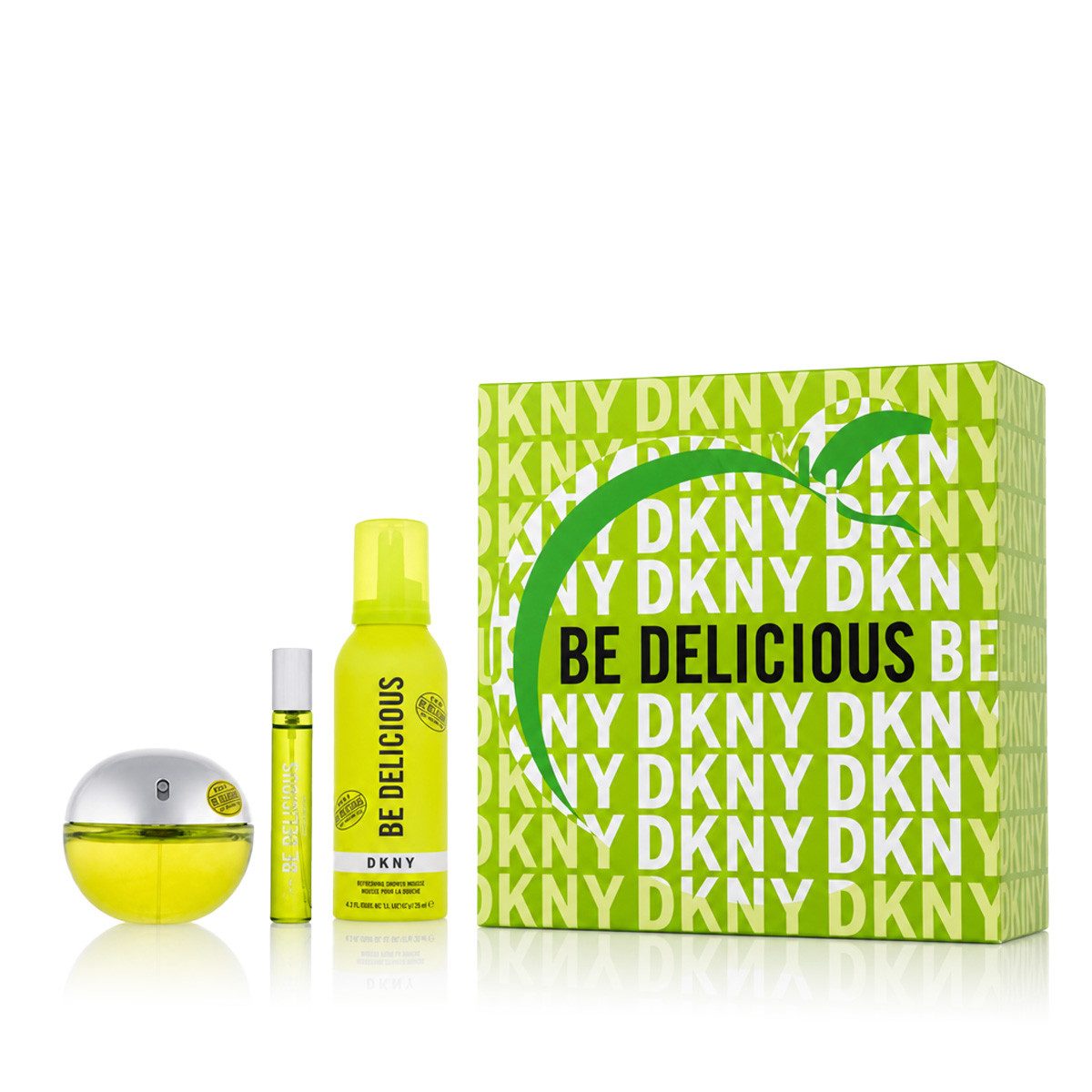 DKNY Eau de Parfum Be Delicious Gift Set EDP + Shower Mousse + EDP