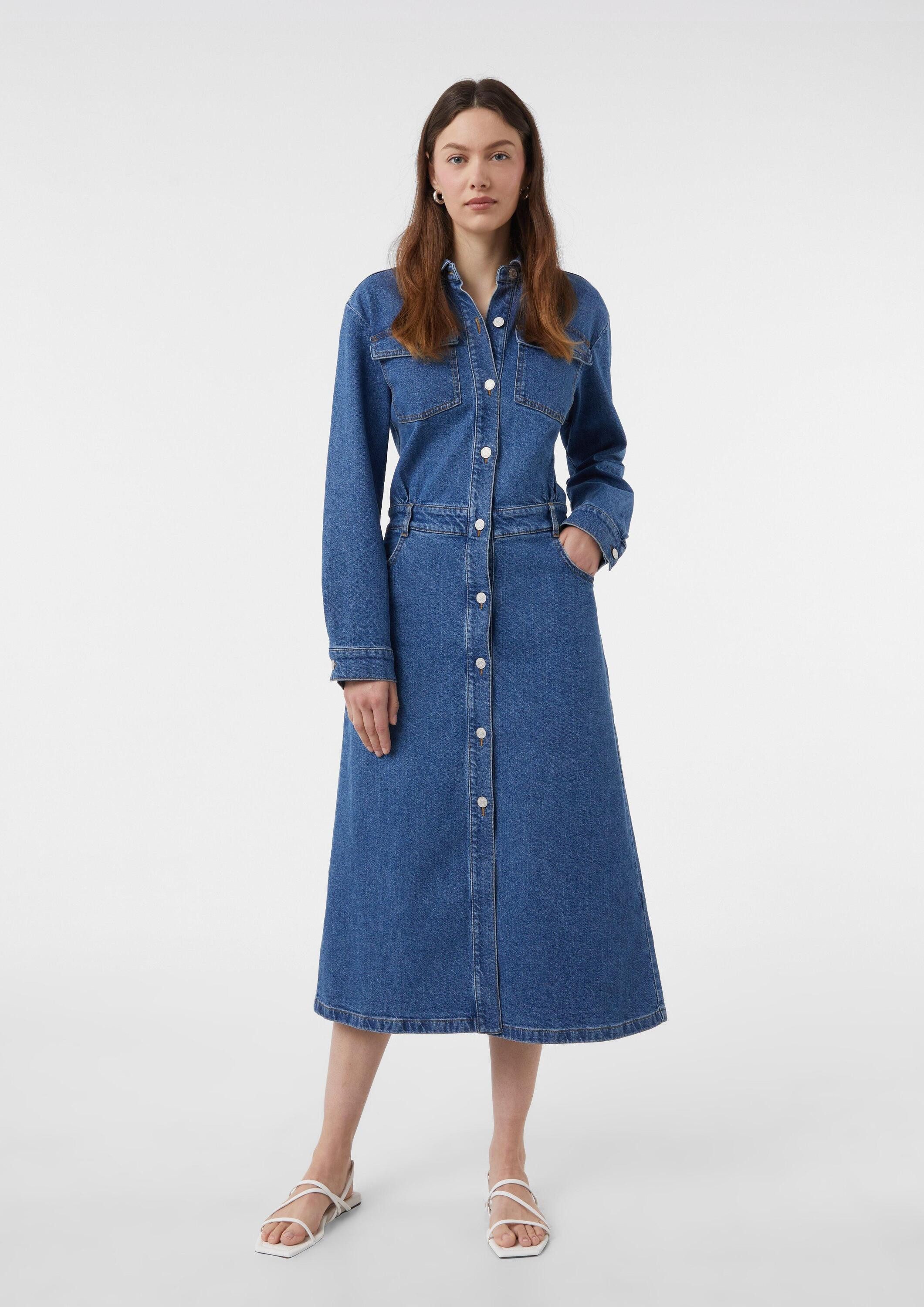comma Midikleid Kleid Midikleid aus heavy Denim günstig online kaufen