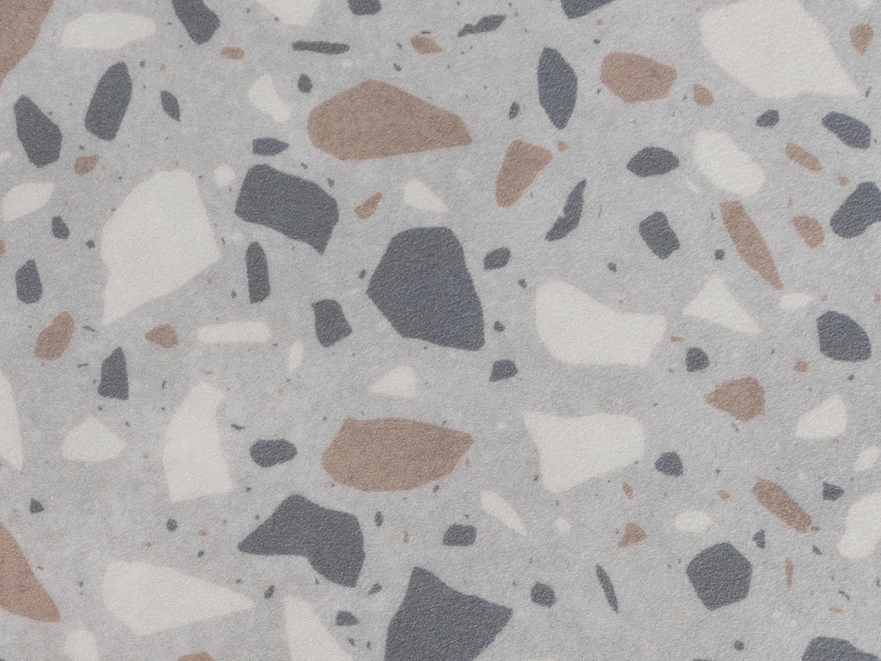 Primaflor-Ideen in Textil Vinyl-Läufer Küchenläufer TERRAZZO, Made in Belgium, rechteckig, Höhe: 2,5 mm, Küchenläufer aus Vinyl, abwischbar, Küche