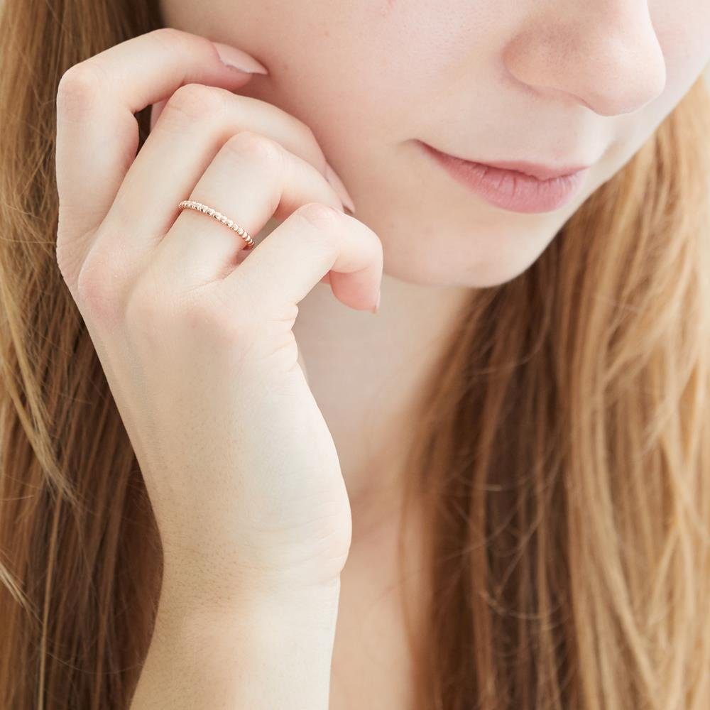 lanii Silberring lanii Kugel Ring 925er Silber rosévergoldet günstig online kaufen