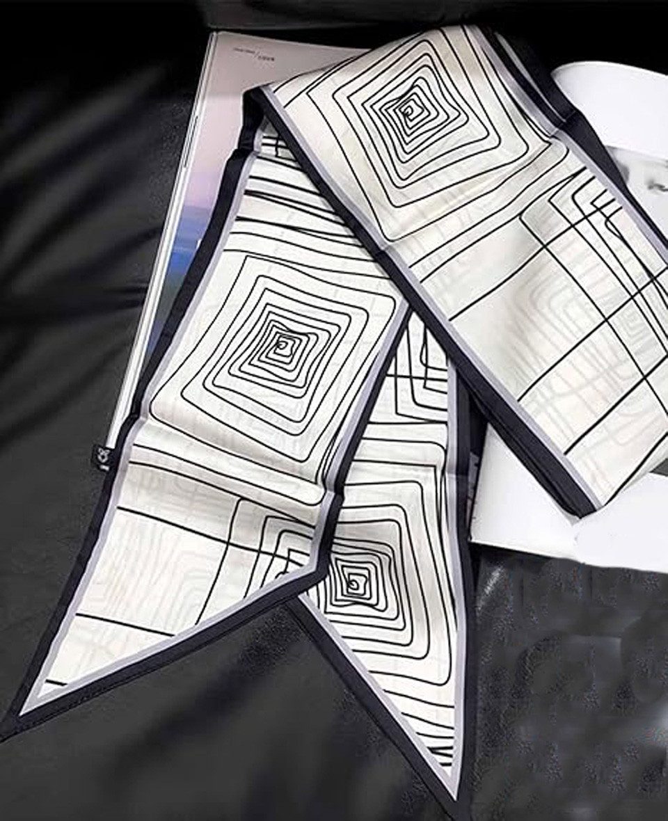 Coonoor Seidenschal Satin Seidenschal Bandanas Haarschal 150 x 13 cm, für B günstig online kaufen