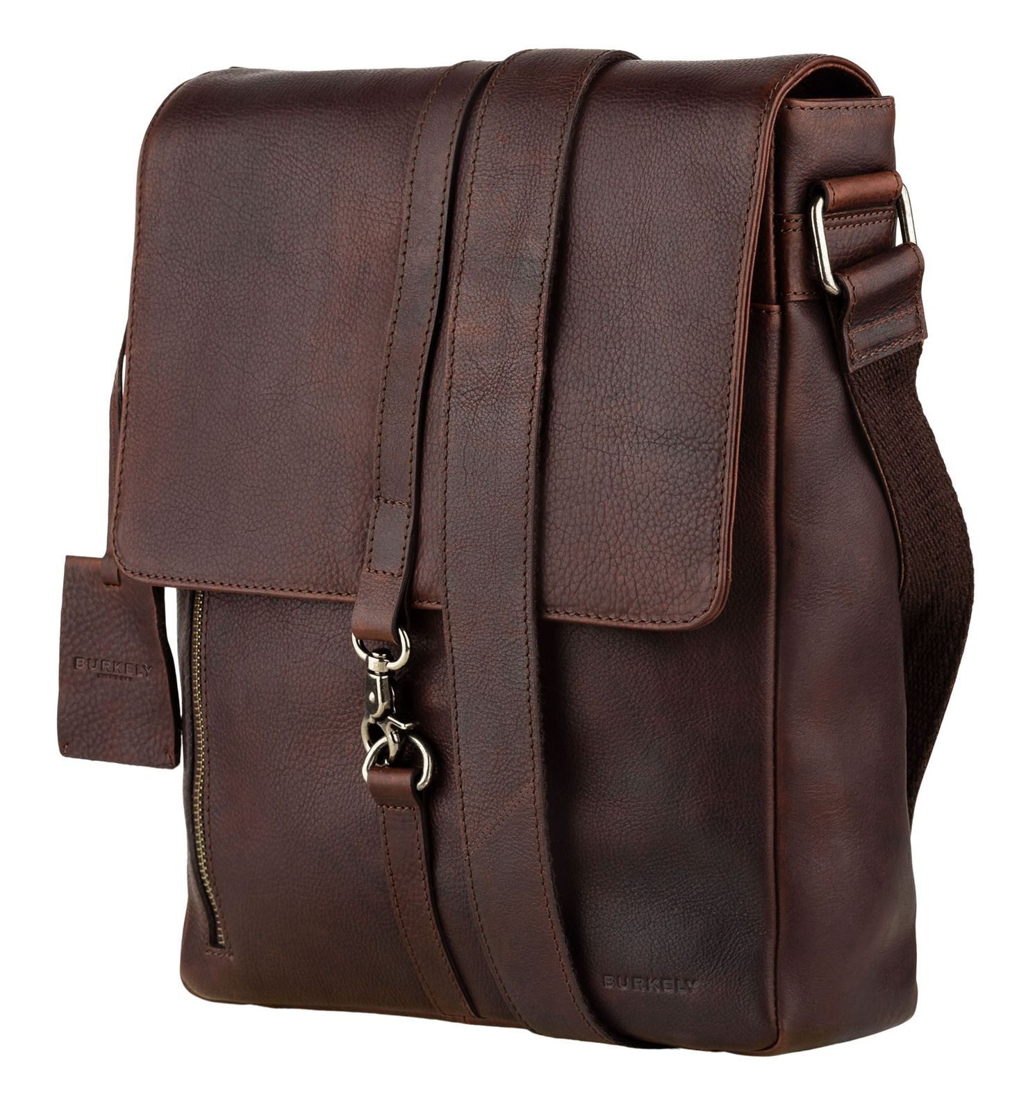 Burkely Umhängetasche Crossover Messenger Bag, aus echtem Leder