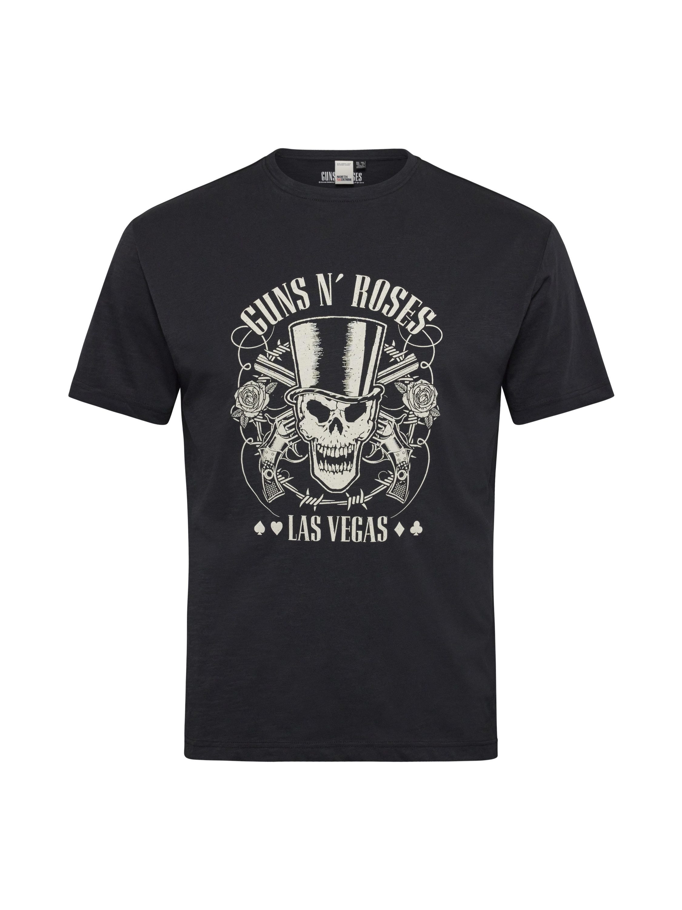 north 56 4 T-Shirt T-Shirt Band Guns N roses Schwarz