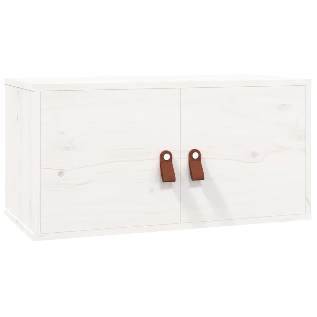 vidaXL Regal Wandschrank Weiß 60x30x30 cm Massivholz Kiefer, 1-tlg. günstig online kaufen