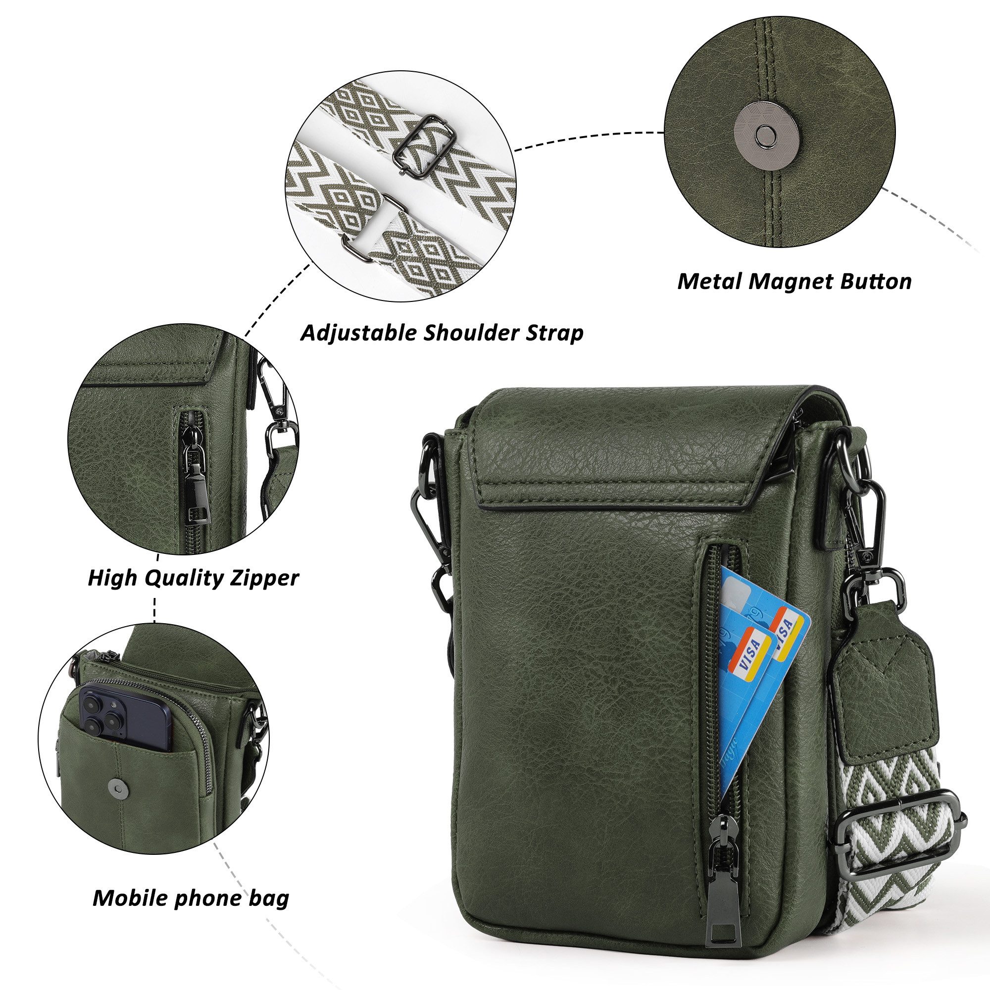 TAN.TOMI Schultertasche Damen Crossbody Bag Handy Handytasche Zum Umhängen Klein leicht (Umhängetasche, Ciryrucksack damen), Für Pendeln Reise Campus Sport Rucksäcke