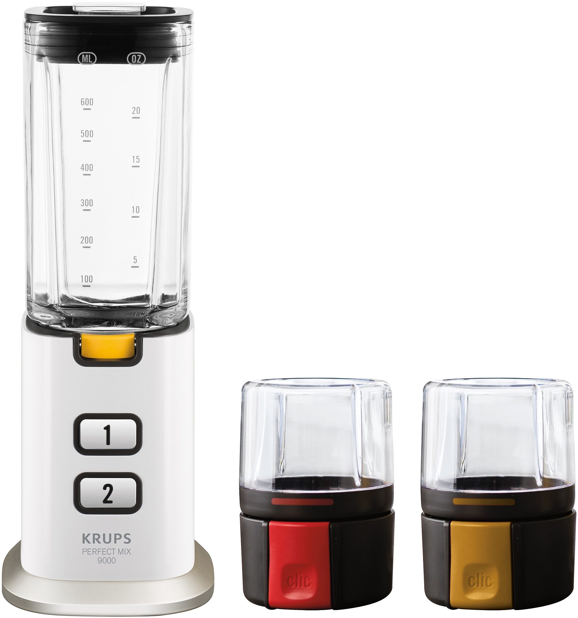 Krups Standmixer KB3031, 300 W, 3 in 1 Mixen , Mahlen und Zerkleinern