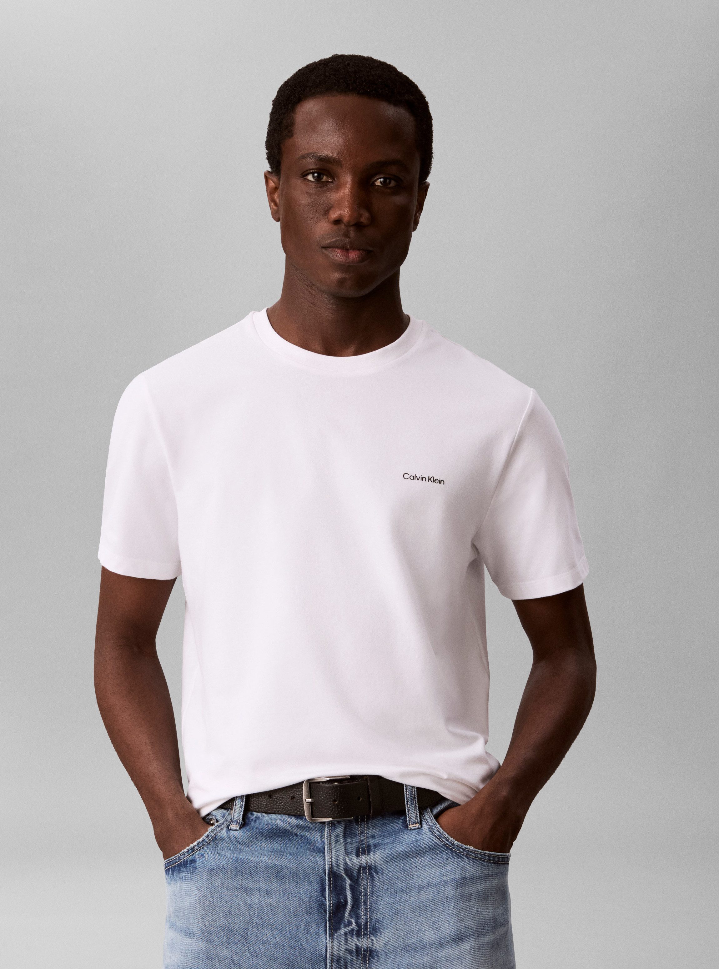 Calvin Klein T-Shirt SLIM STRETCH COTTON Slim fit mit Rundhalsausschnitt
