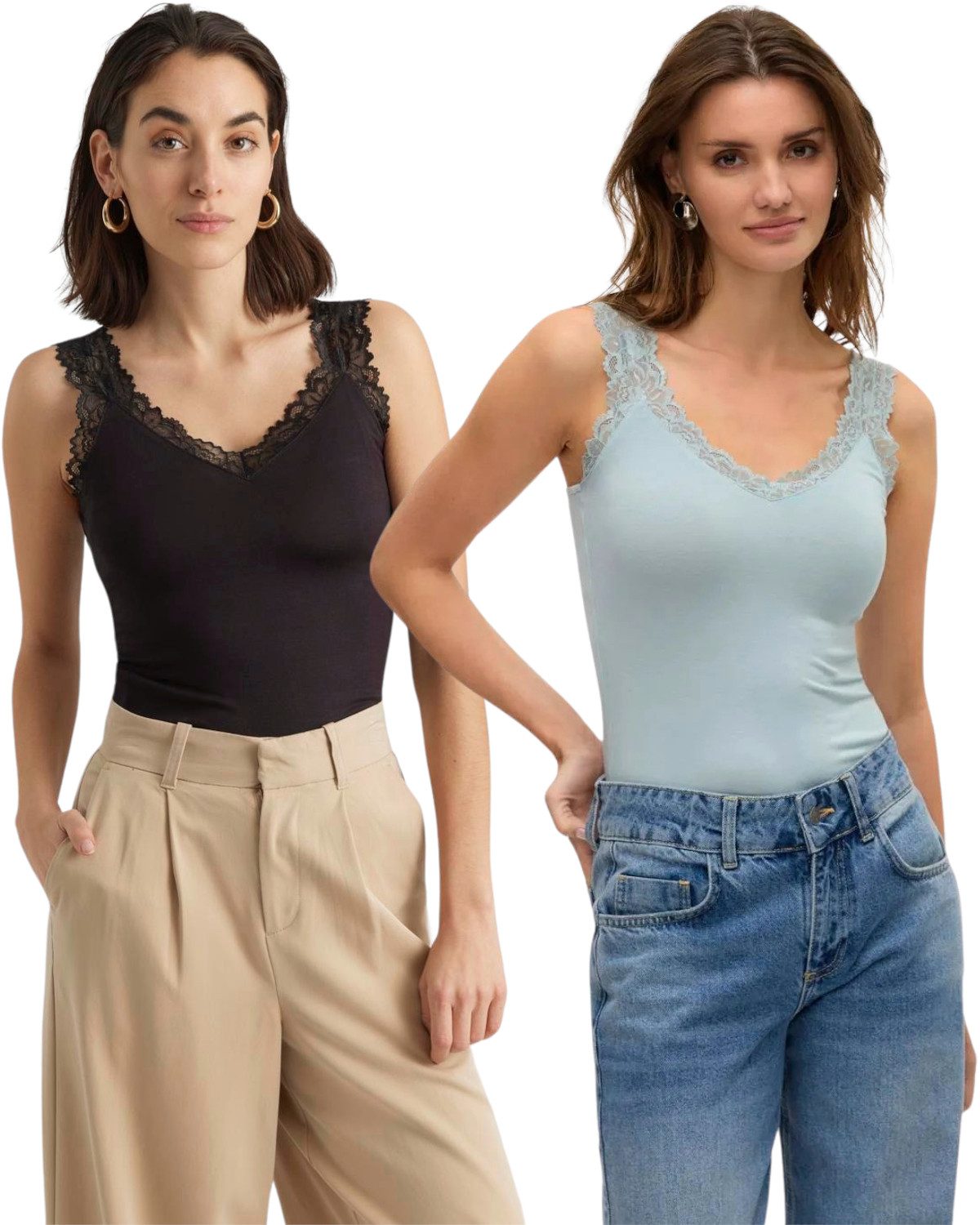 Vero Moda Spitzentop (Set, 2er-Pack) Basic günstig online kaufen