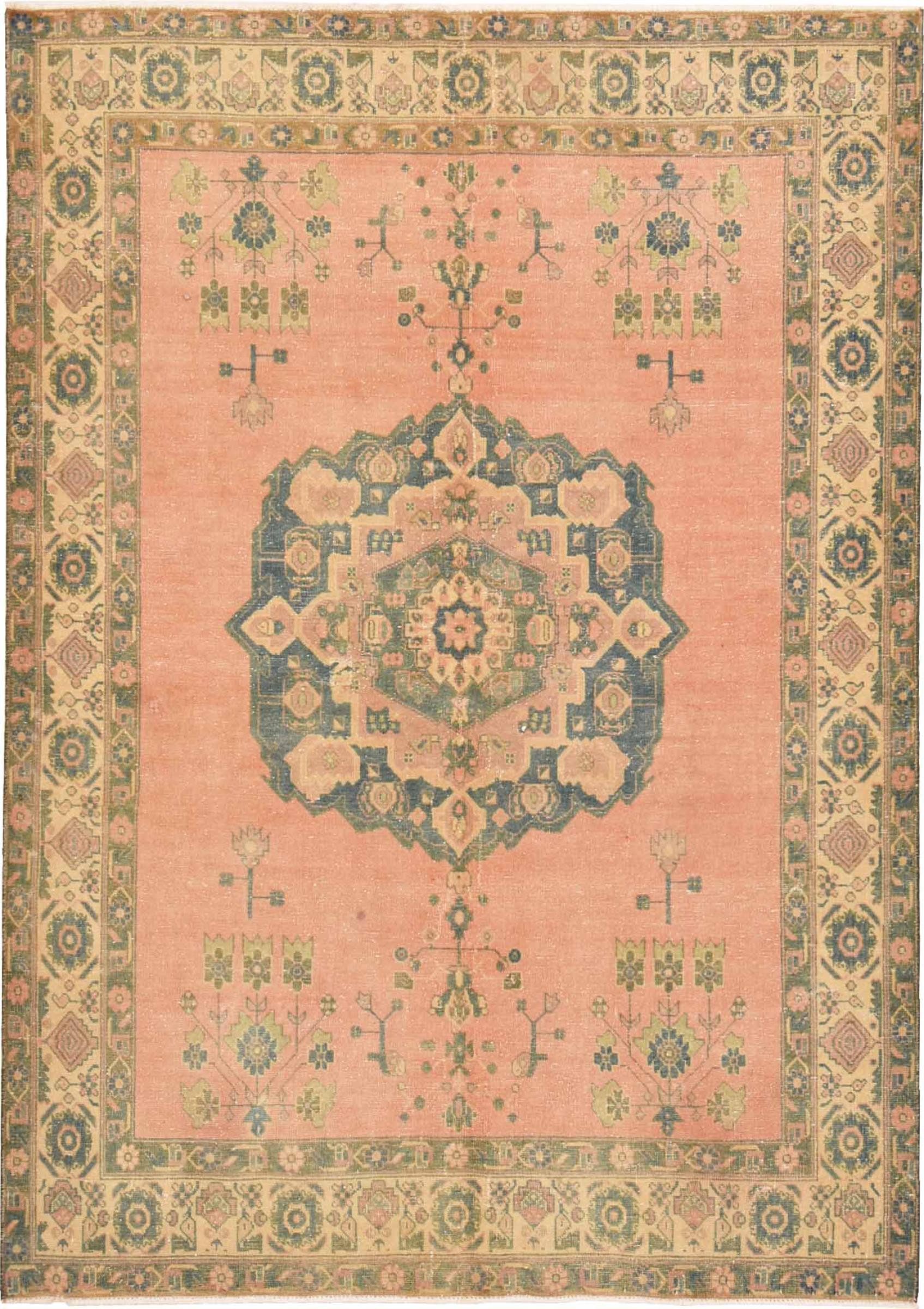 Nain Trading Orientteppich Vintage 162x234 Handgeknüpfter Moderner Orientteppich / Perserteppich, rechteckig, Höhe: 8 mm