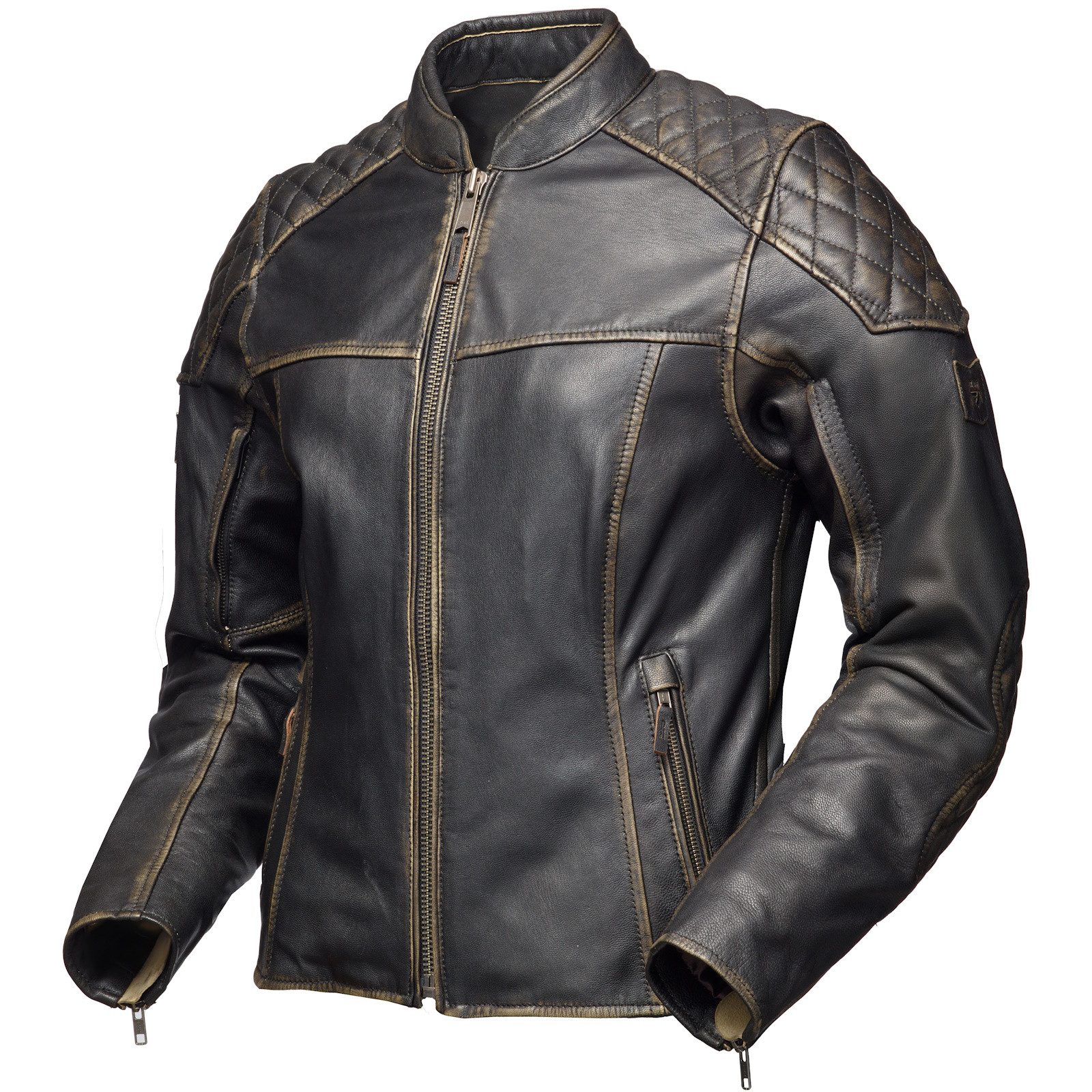 Modeka Motorradjacke Modeka Phinix Lady Lederjacke Damen aged brown atmungs günstig online kaufen