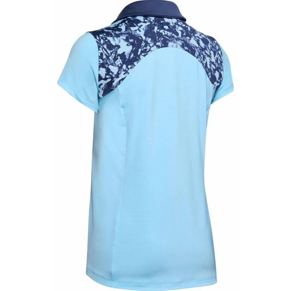 Under Armour® Poloshirt Under Armour Golf Polo Zinger Blocked Blau Damen
