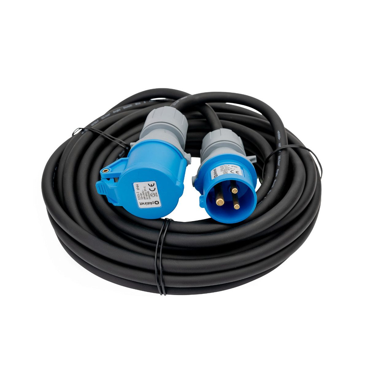 Platinet EV_GP5110 CEE-Adapterkabel CEE Stecker zu CEE Steckdose, Robustes 10 m CEE Verlängerungskabel für Outdoor Einsatz