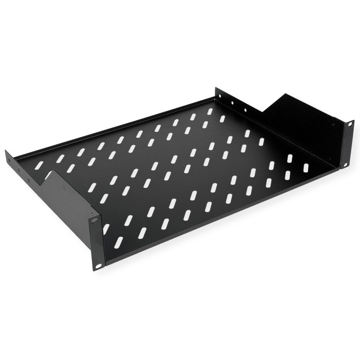 Netzwerkschrank 19-Zoll Fachboden 2 HE 350 T
