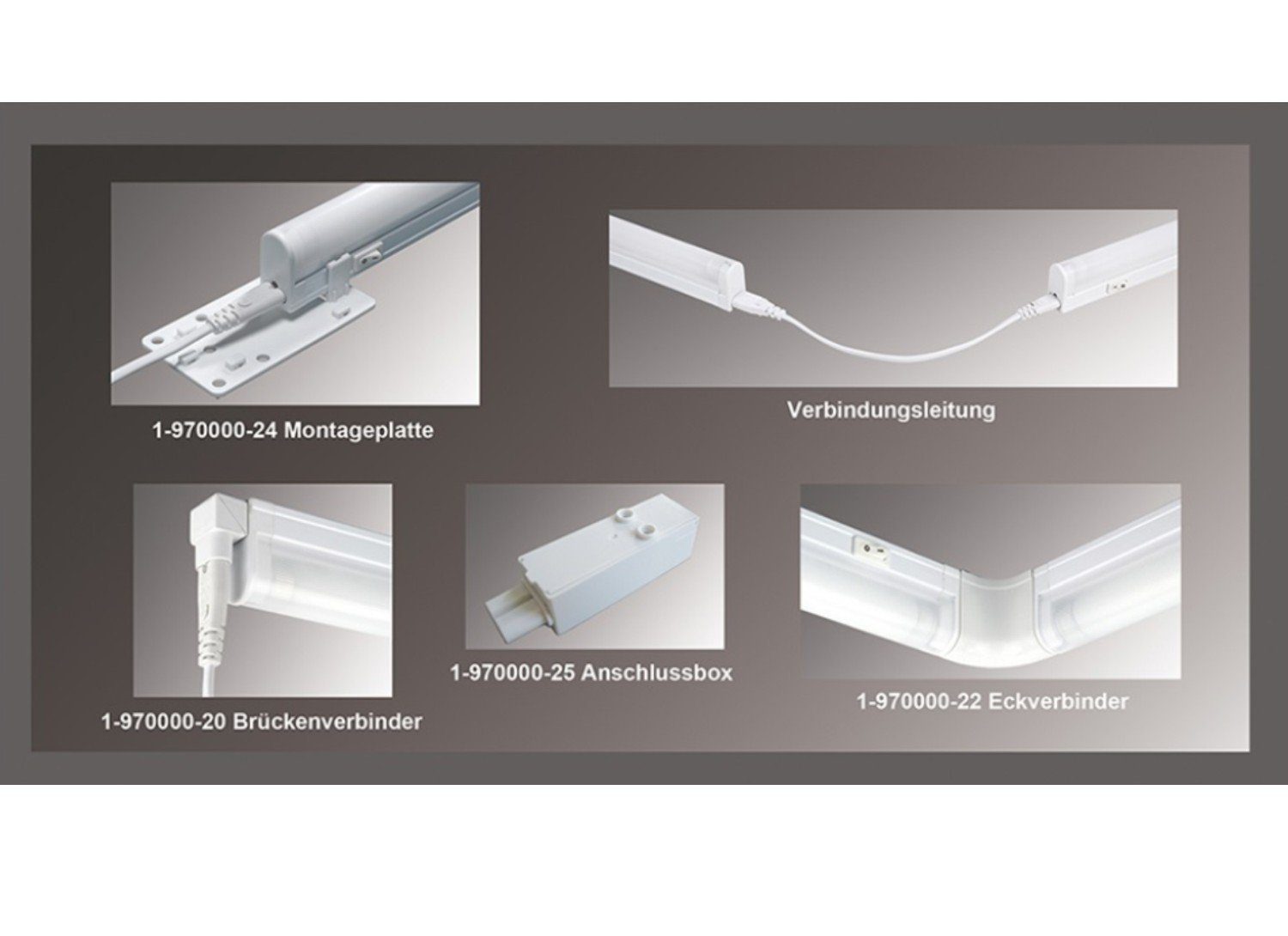 smartwares Lichtleiste »Lichtleiste 8W von IBV, 31cm Unterbauleuchte,  Möbelleuchte T5 Lampe EVG L: 341 mm B: 23/28 mm H: 43 mm«