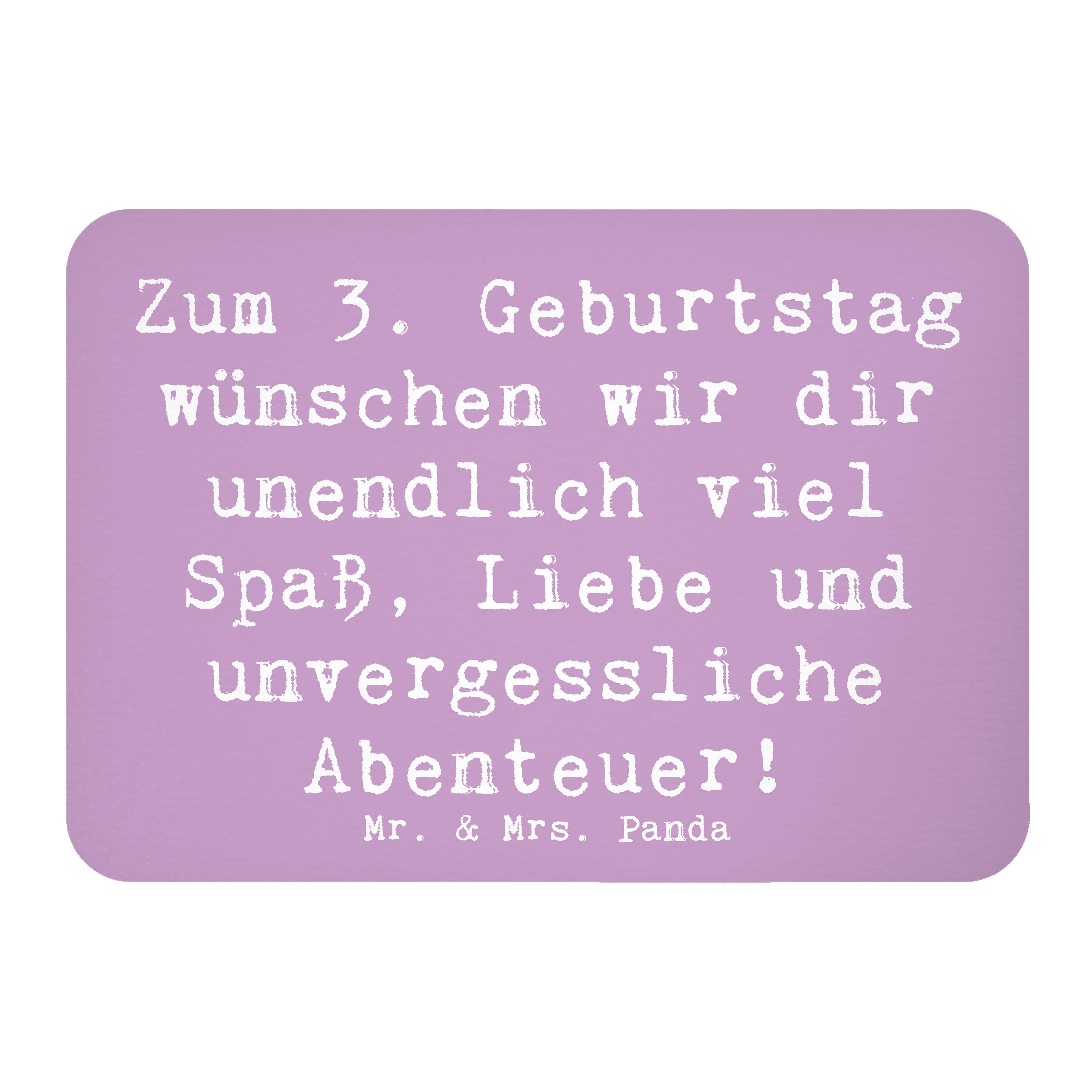 Magnet Spruch 3. Geburtstag - Lavendeltraum - Geschenk, Geburtstagsslogan, K