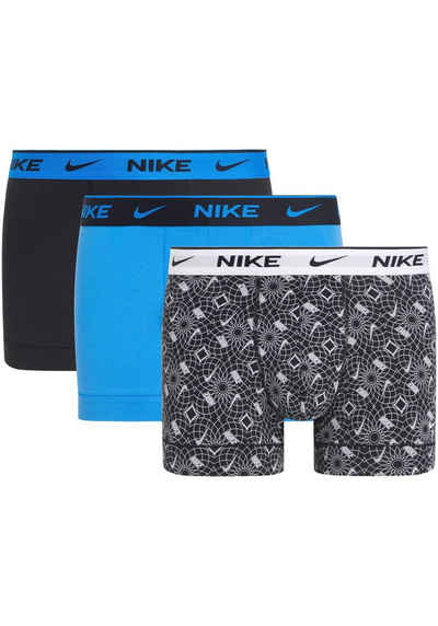 NIKE Underwear Trunk TRUNK 3PK (Packung, 3-St., 3er) mit farbigem NIKE Logo-Elastikbund