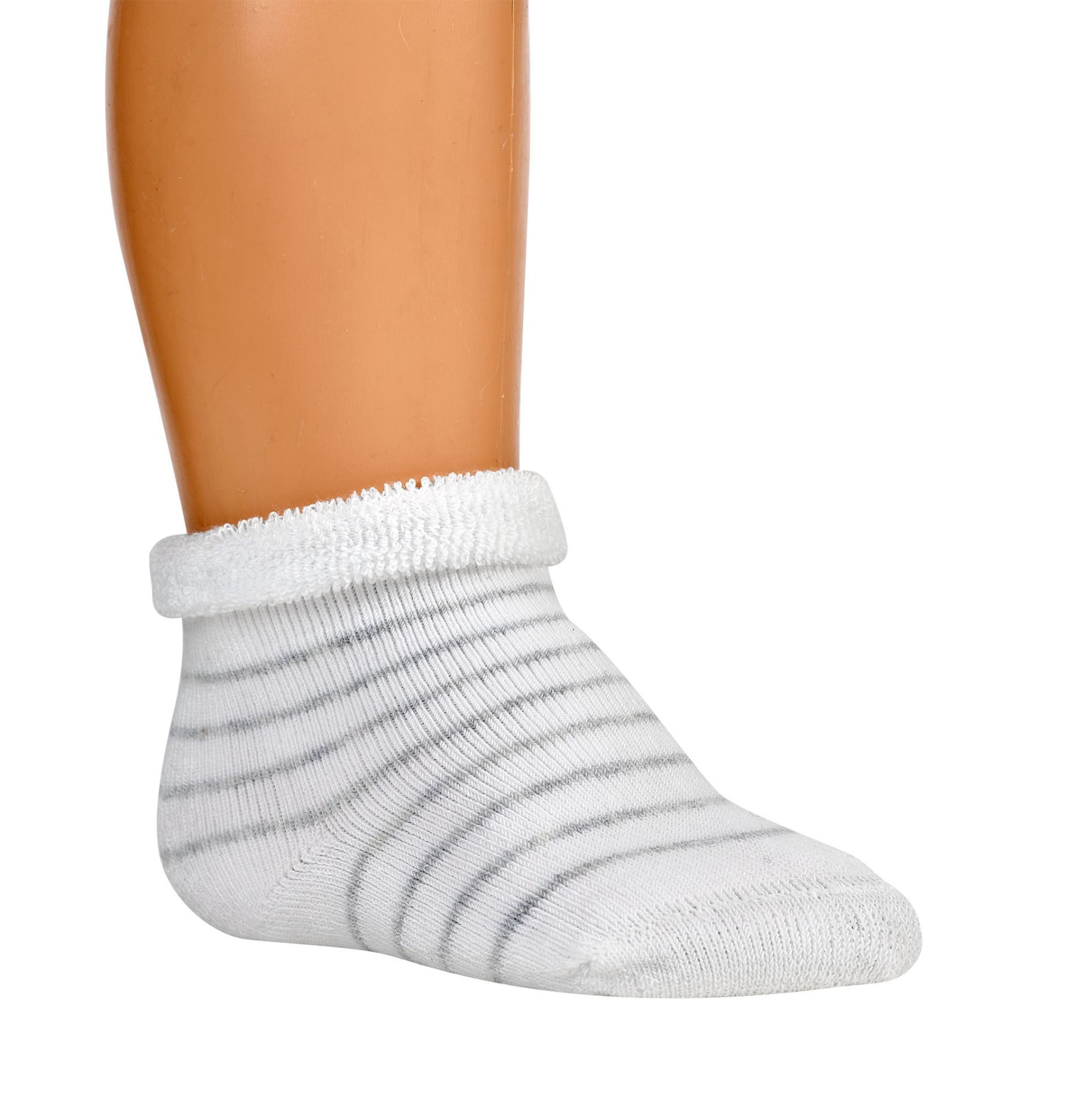Socken 2 Paar Baby-Socken, Erstlings-Söckchen, mit Bio-Baumwolle, Vollfrottee
