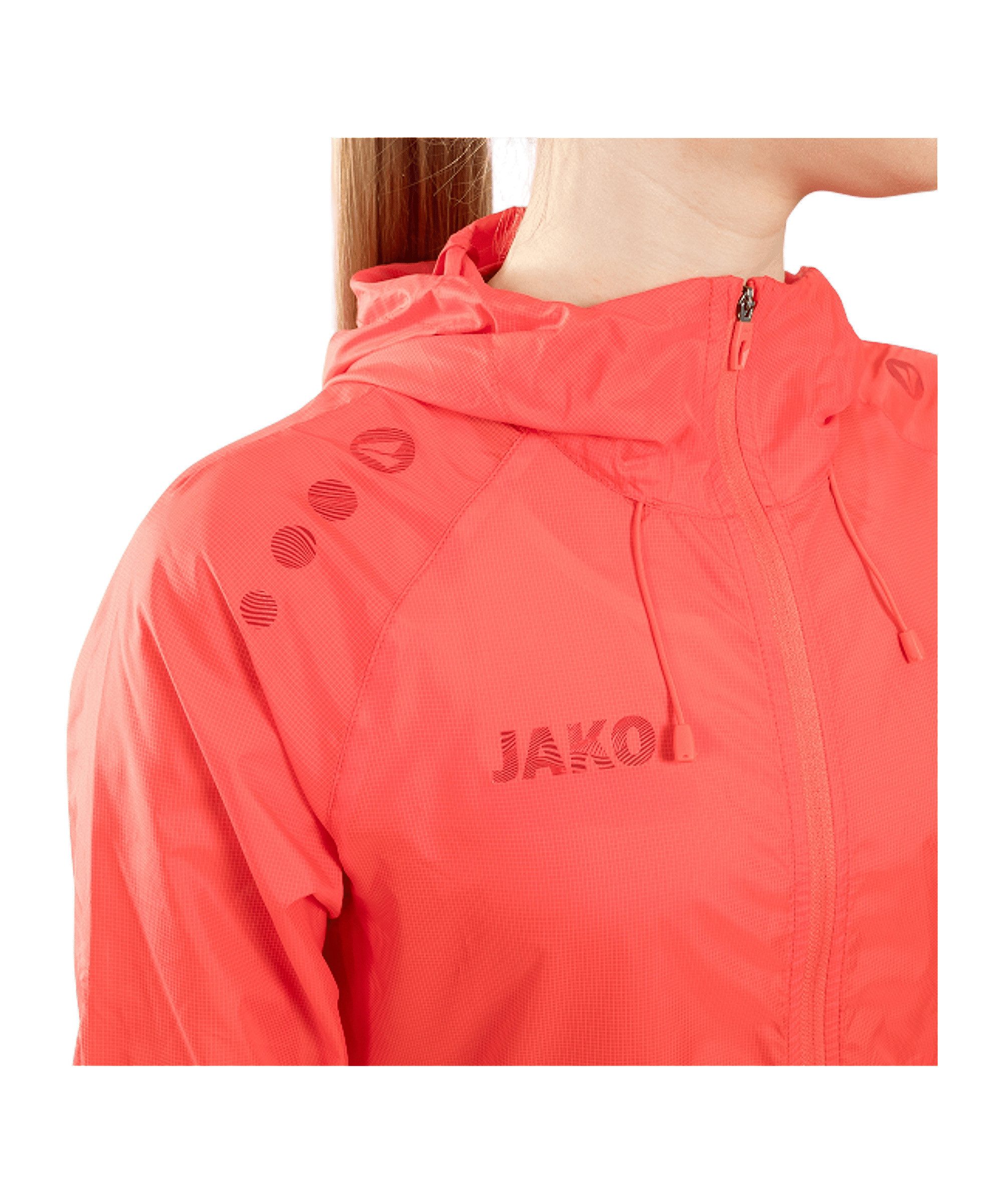 Jako Allwetterjacke Flow Lightweight Jacke Damen (1-St) Kapuze_Kordelzug