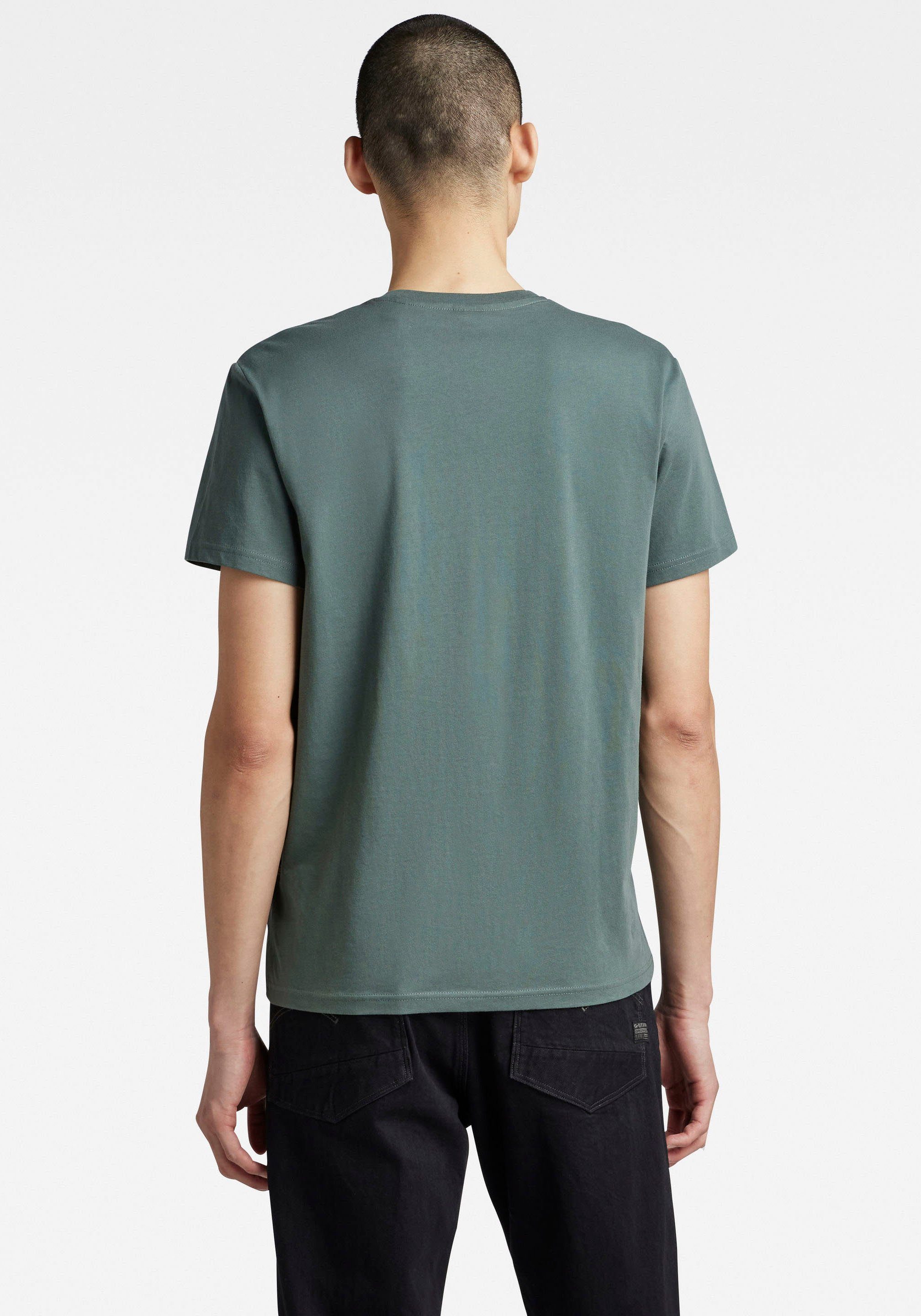 G-Star RAW Print-Shirt T-Shirt Holorn grey moss r t