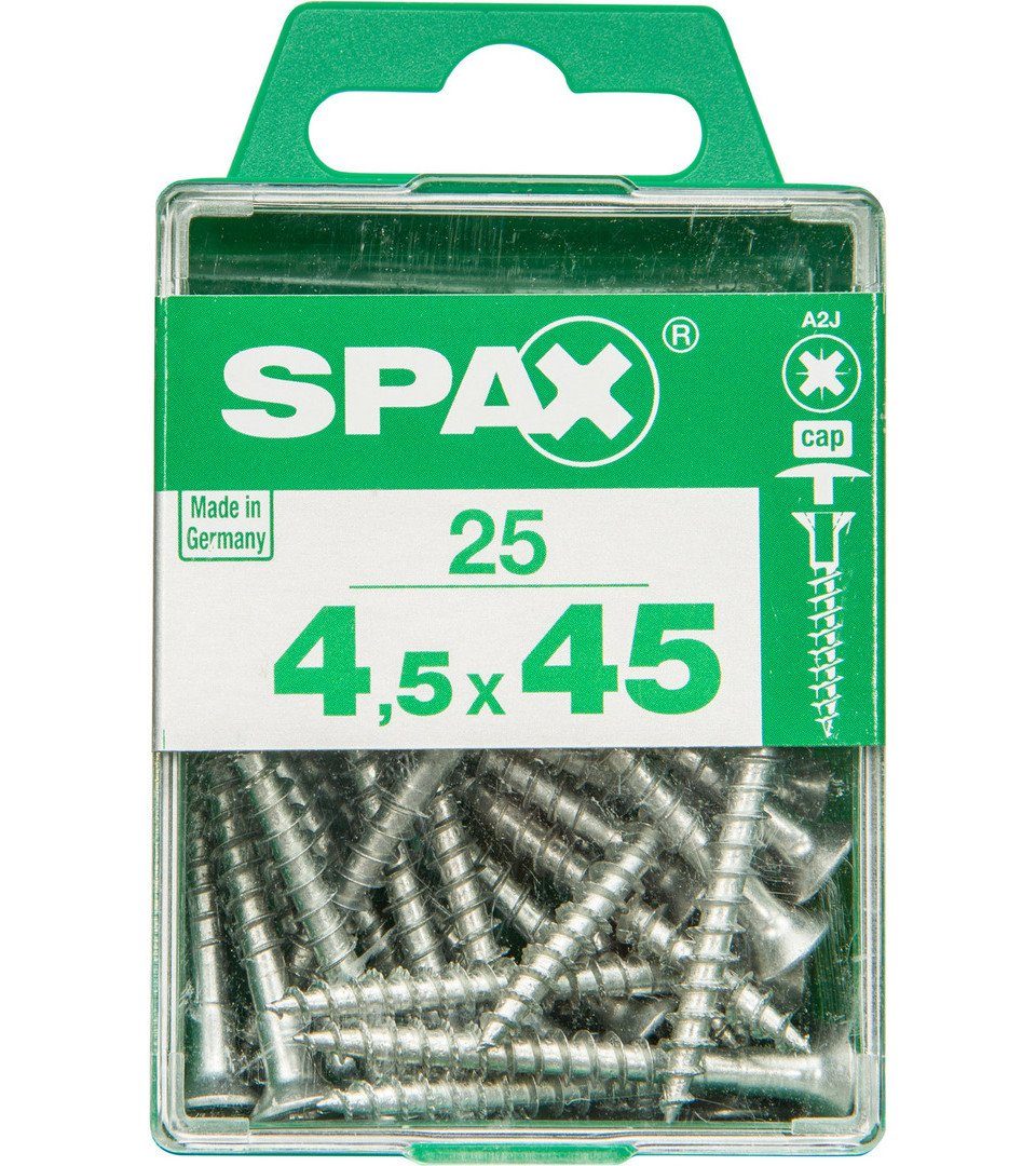 Holzbauschraube Spax Universalschrauben 4.5 x 45 mm PZ 2 - 25 Stk.