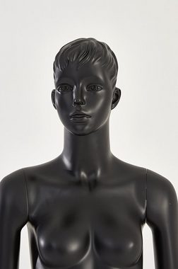 Eurotondisplay Schneiderpuppe geformter Kopf Weibliche Schaufensterpuppe stehend schwarz weiß, Nicht zutreffend
