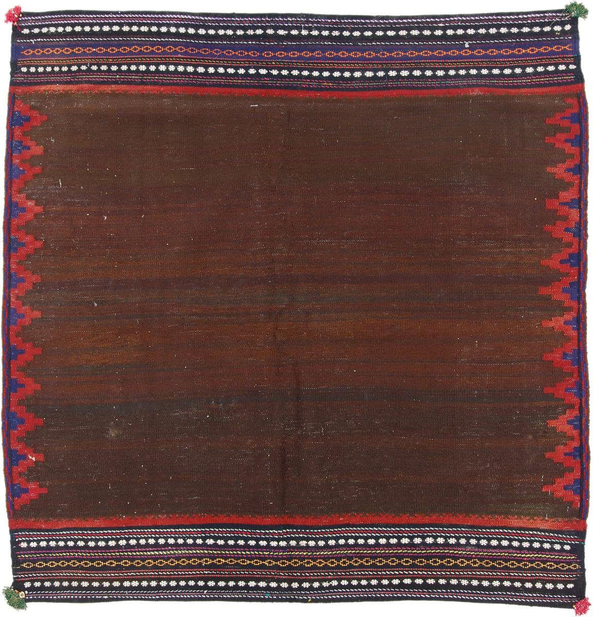 Orientteppich Kelim Afghan Antik 157x145 Handgewebter Orientteppich Quadratisch, Nain Trading, rechteckig, Höhe: 3 mm
