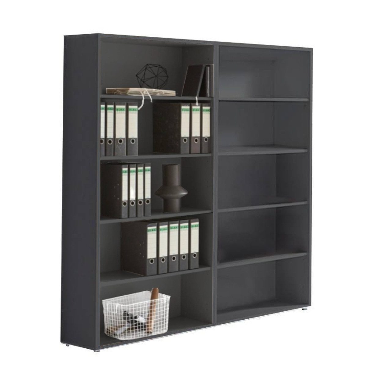 BMG Möbel Aktenregal Schrankwand Set Office Edition, Spar-Set, 6, 9, 10, 15 oder 16 Fächer, Made in Germany