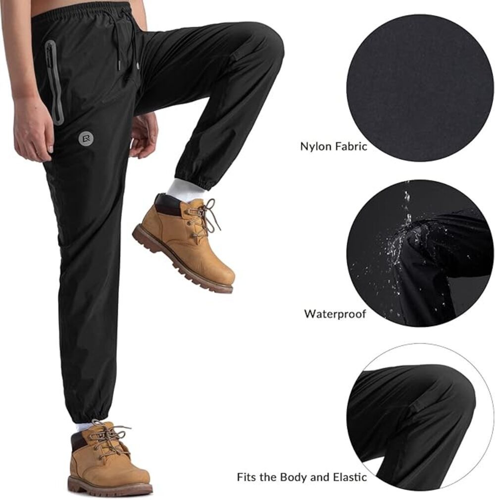 ROCKBROS Regenhose Wasserdichter Regenponcho Verlängerte Regenjacke Outdoor reflektierende Streifen