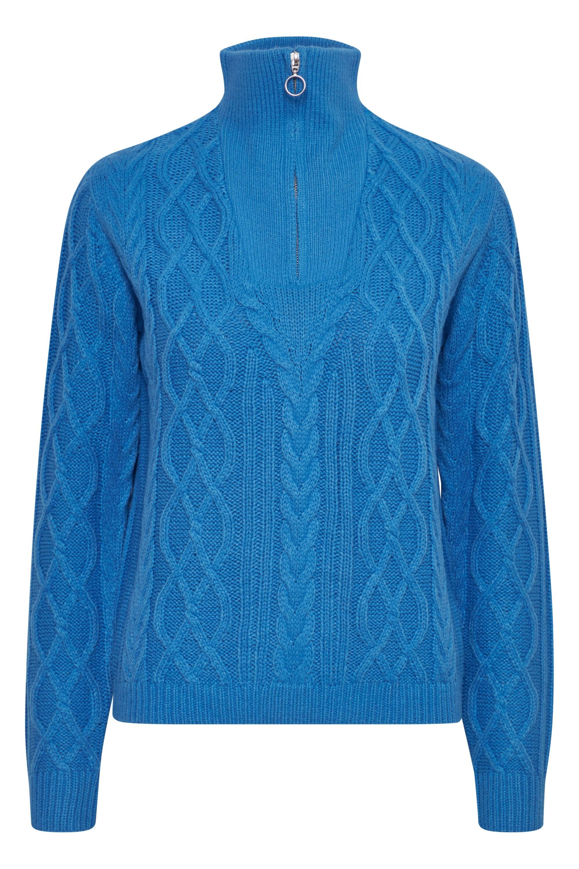 (184140) b.young - 20811892 Strickpullover BYOTINKA Blue French CABLE