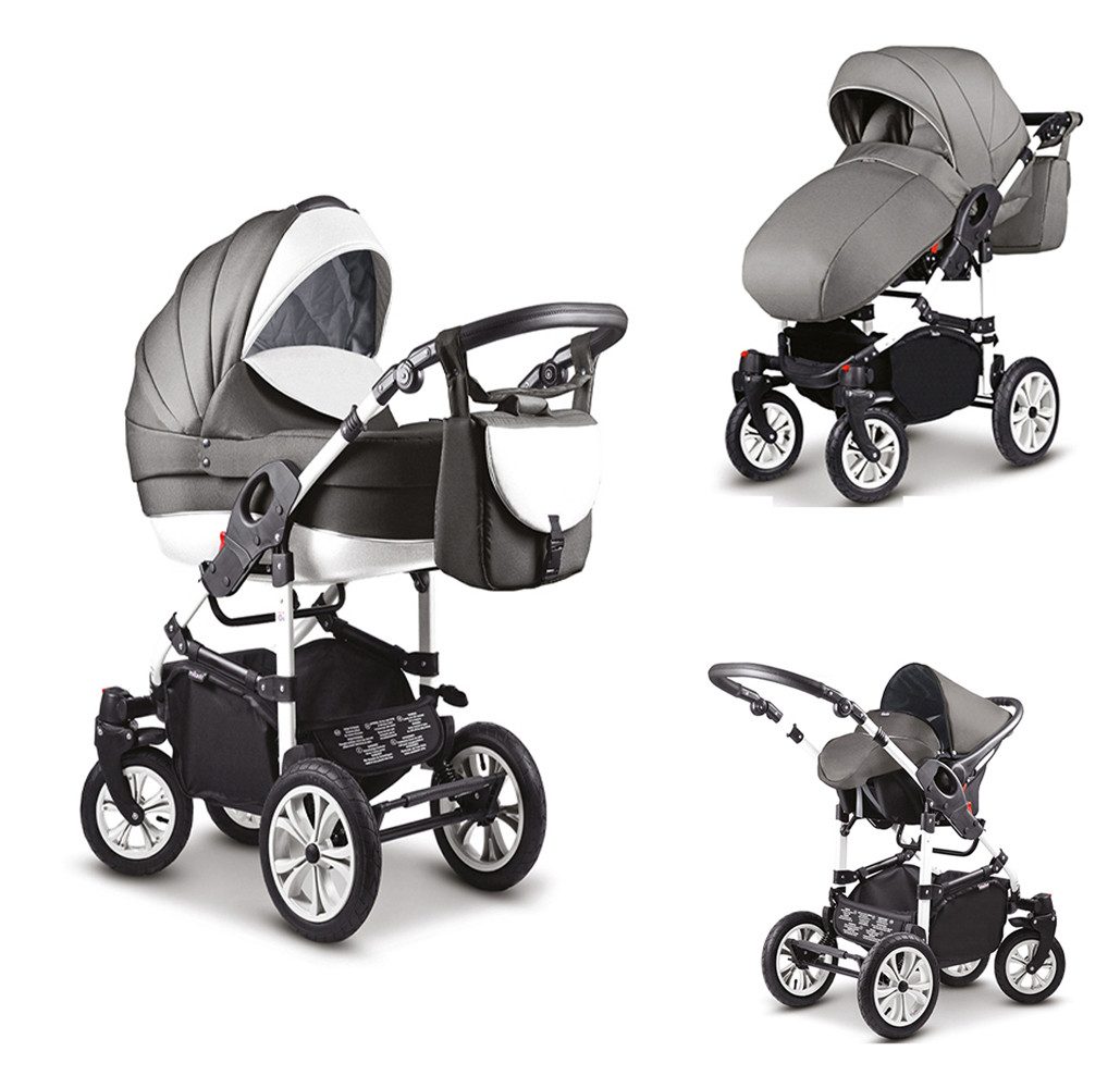 Kombi-Kinderwagen Craft 4 in 1 inkl. Sportsitz, Autositz und Zubehör in 18 Farben