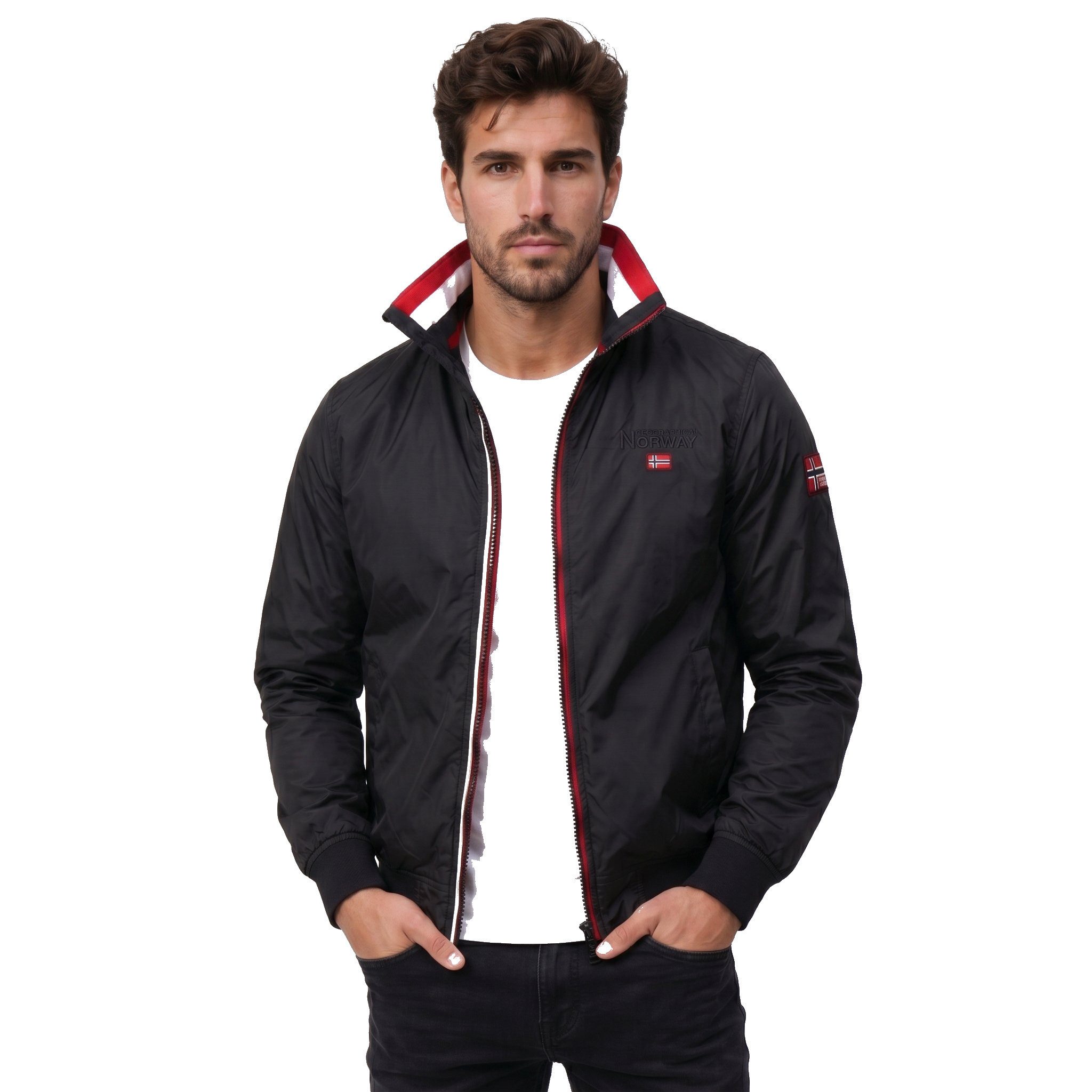 Geographical Norway Steppjacke Herren Leichte Übergangsjacke, Windbreaker Blouson für Herbst Freizeit