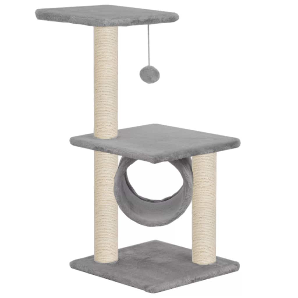 vidaXL Kratzbaum 65 cm Katzen-Kratzbaum Sisal 65 cm Grau