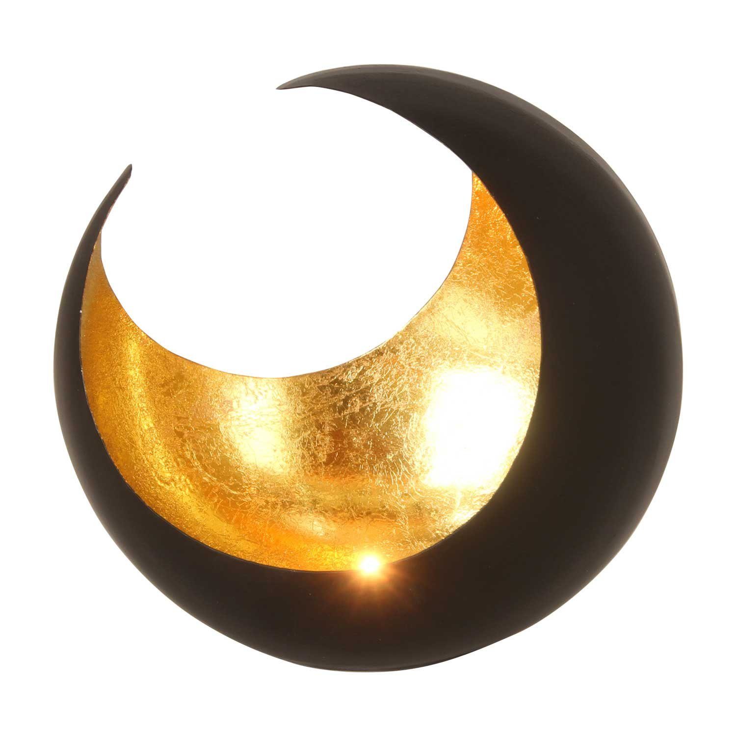 Casa Moro Windlicht Orientalischer Teelichthalter Ravi Ø 20 cm, Windlichthalter Wohn-Deko (marokkanischer Halb-Mond Metall, 1 St., Hilal Eid Mubarak Kerzenständ – Bild 4 von 5