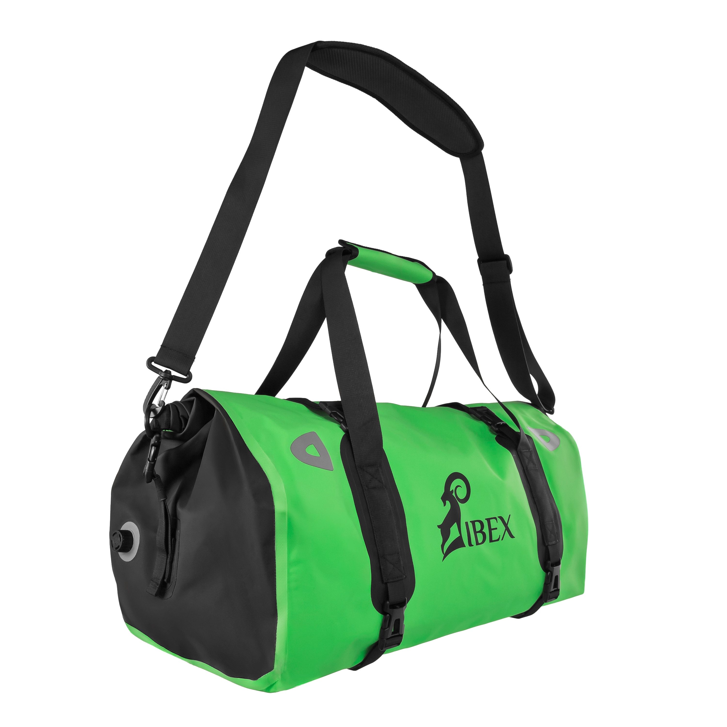 SCHNORR Rucksack Motorrad Hecktasche 55 L Grün - Wasserdichte Gepäckrolle / Reisetasche