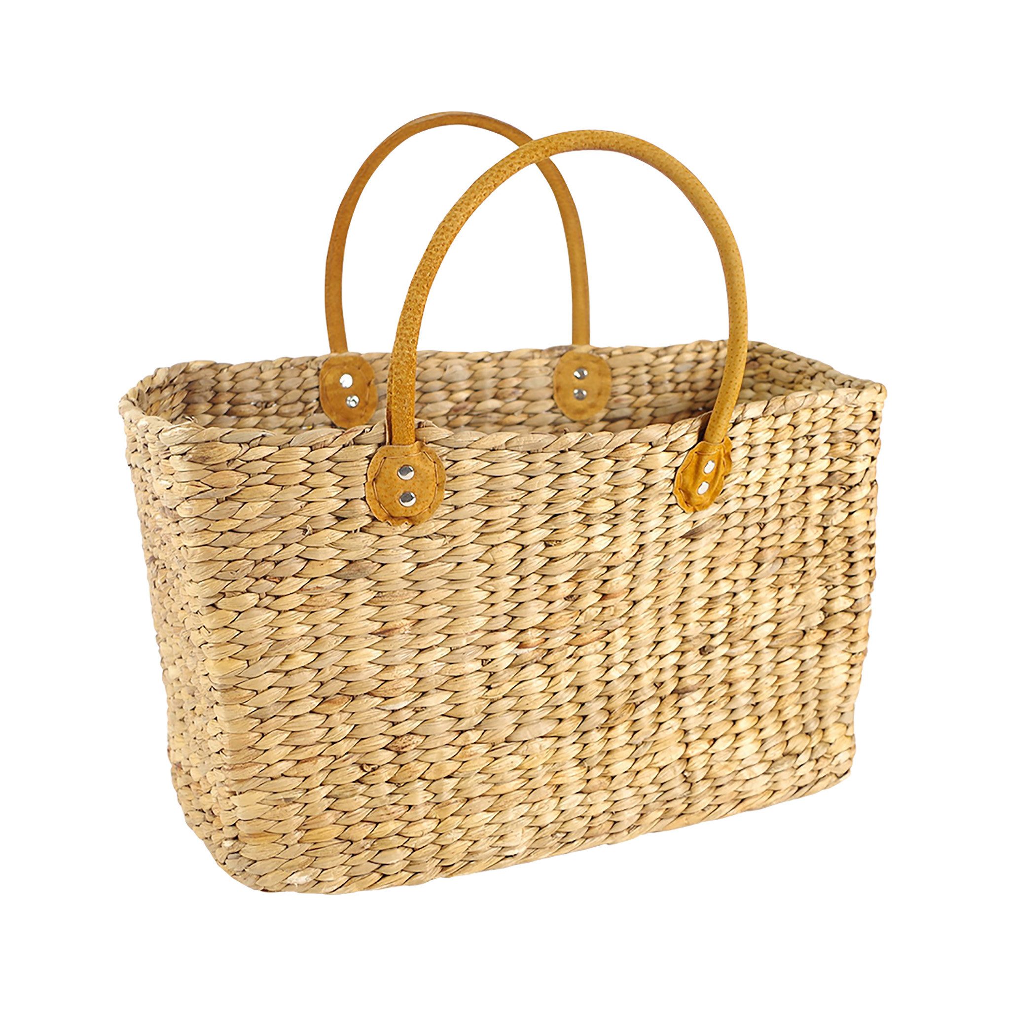 Kobolo Shopper Korbtasche aus Wasserhyazinthe Gr3 günstig online kaufen