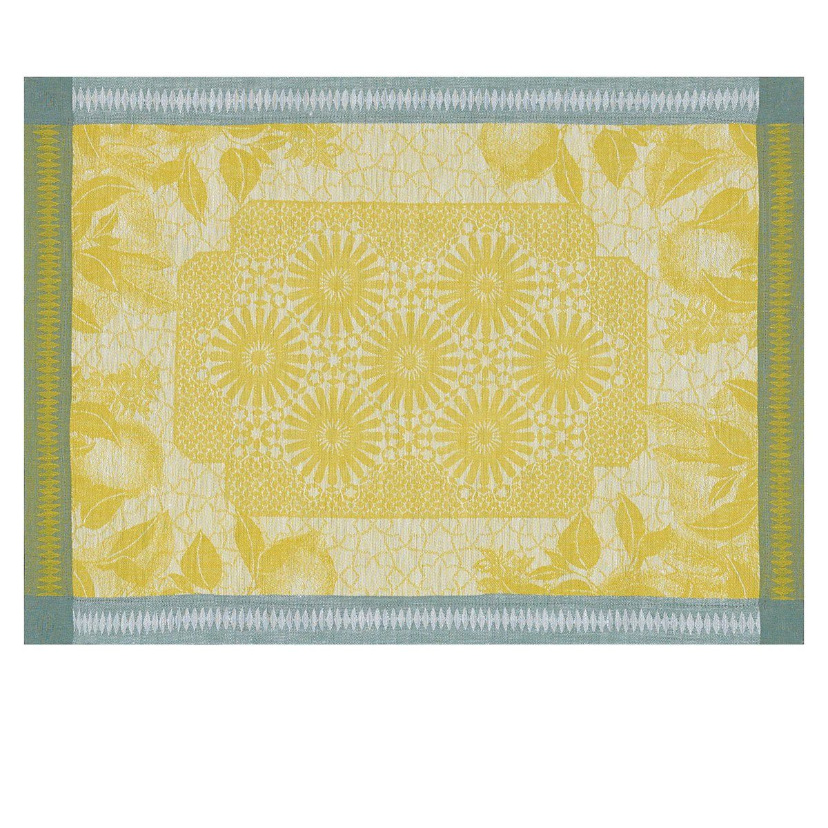 Le Jacquard Francais Platzset Tischsets (2x Set) Jardin D'Orient Cedrat 36x50 cm, (Set, 2-St), fleckabweisend