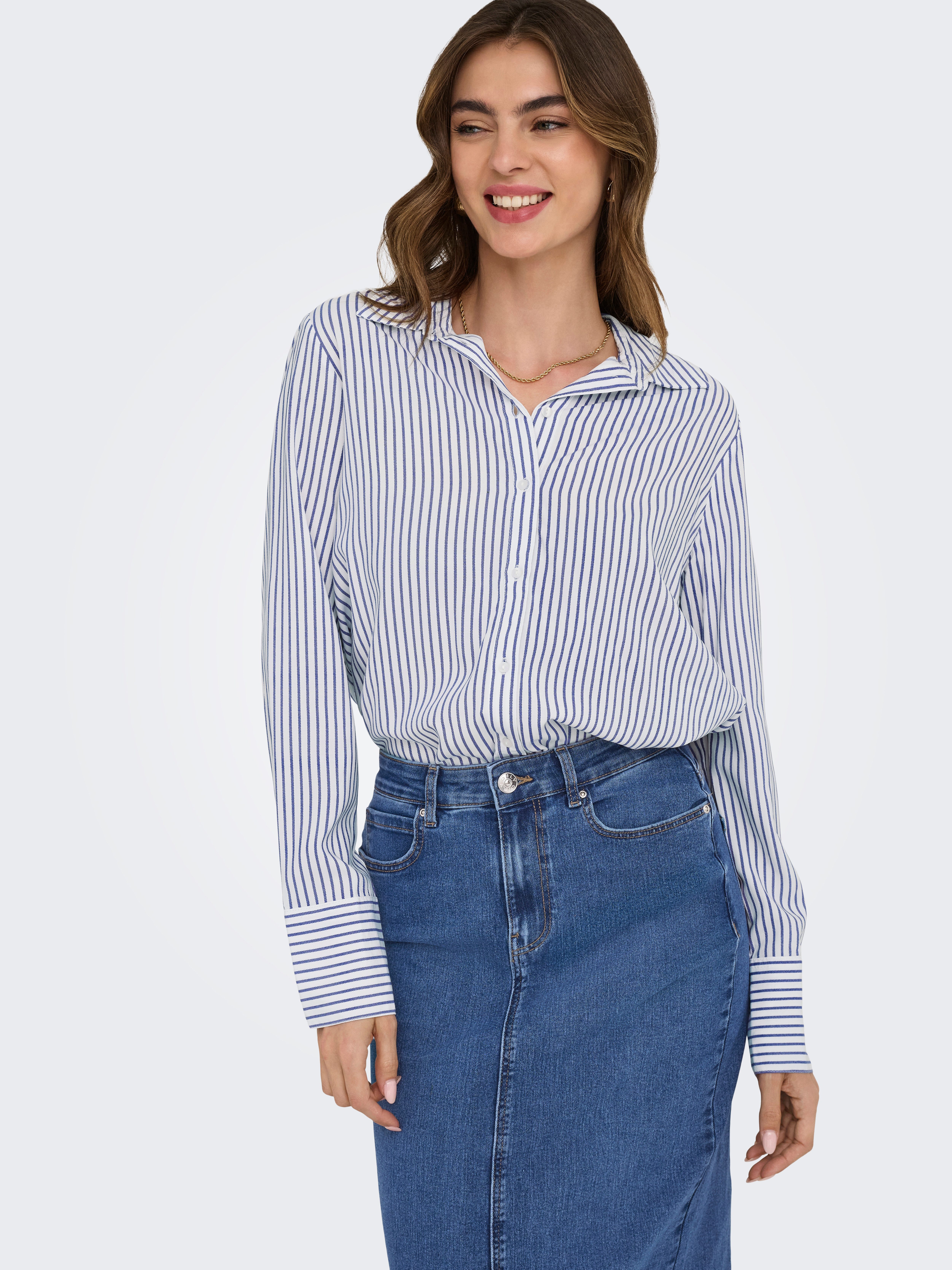 ONLY Hemdbluse ONLBERIT LIFE L/S SHIRT WVN