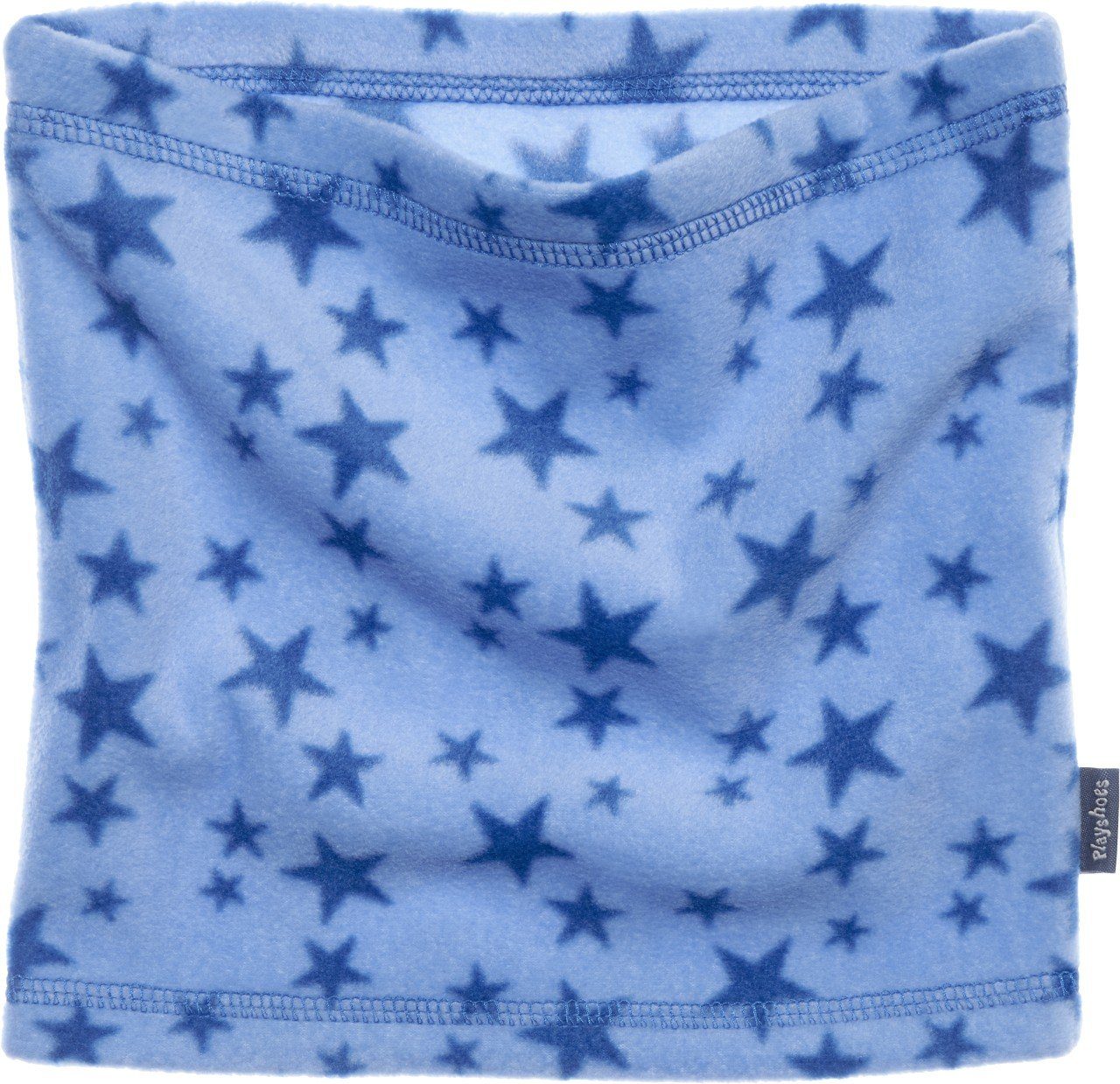 Fleece-Schlauchschal Sterne Schlupfmütze Playshoes Blau