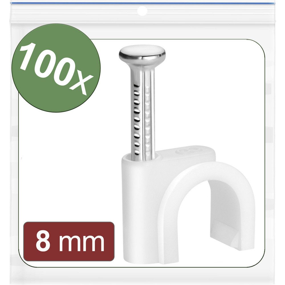 Quadrios Kabelverbinder-Sortiment Quadrios 24CA421 Nagelschellen 24CA421 Bündel-Ø-Bereich 5 bis 8 mm, 24CA421