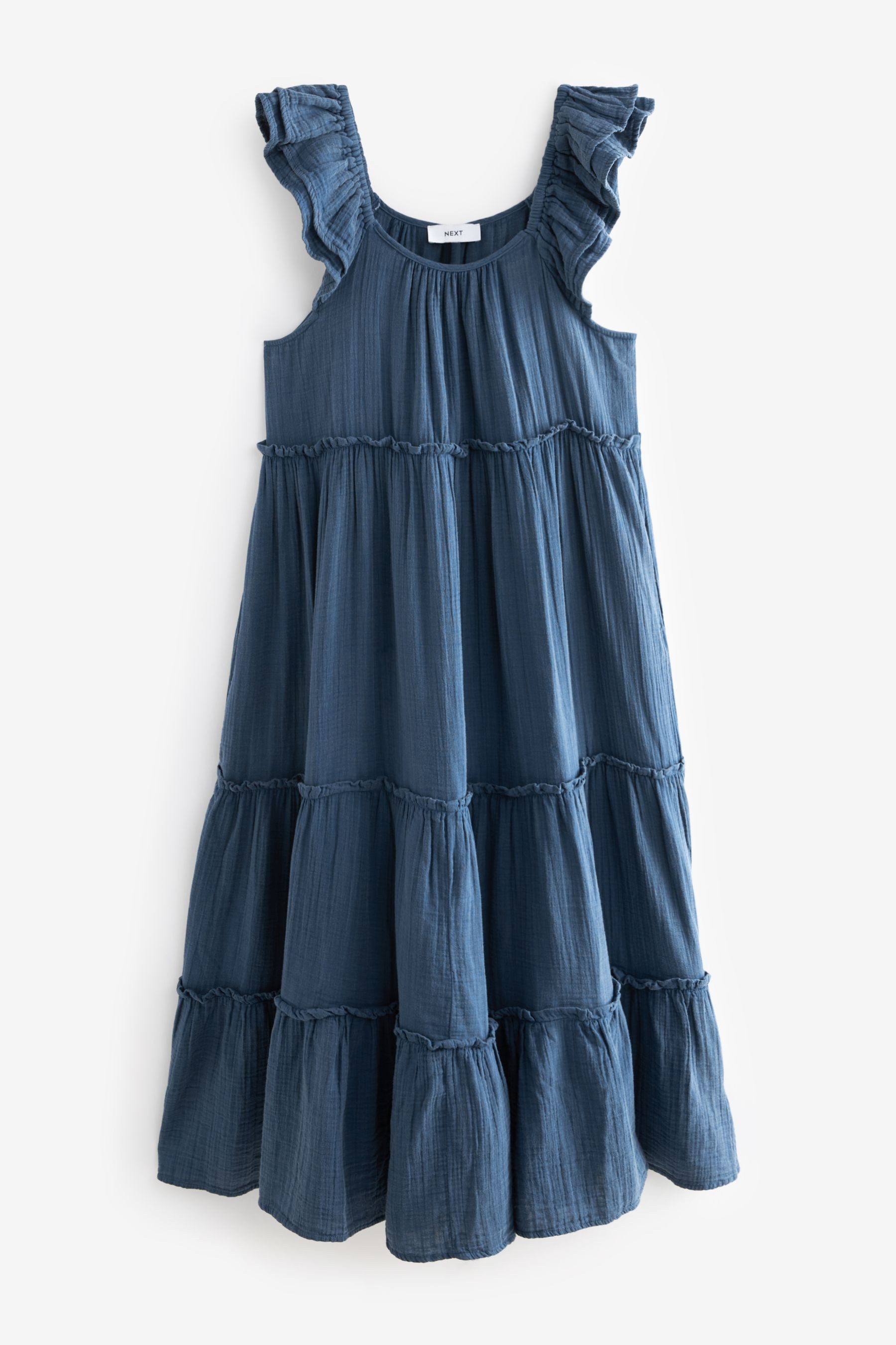 Next Sommerkleid Gestuftes Maxi-Sommerkleid (1-tlg) günstig online kaufen