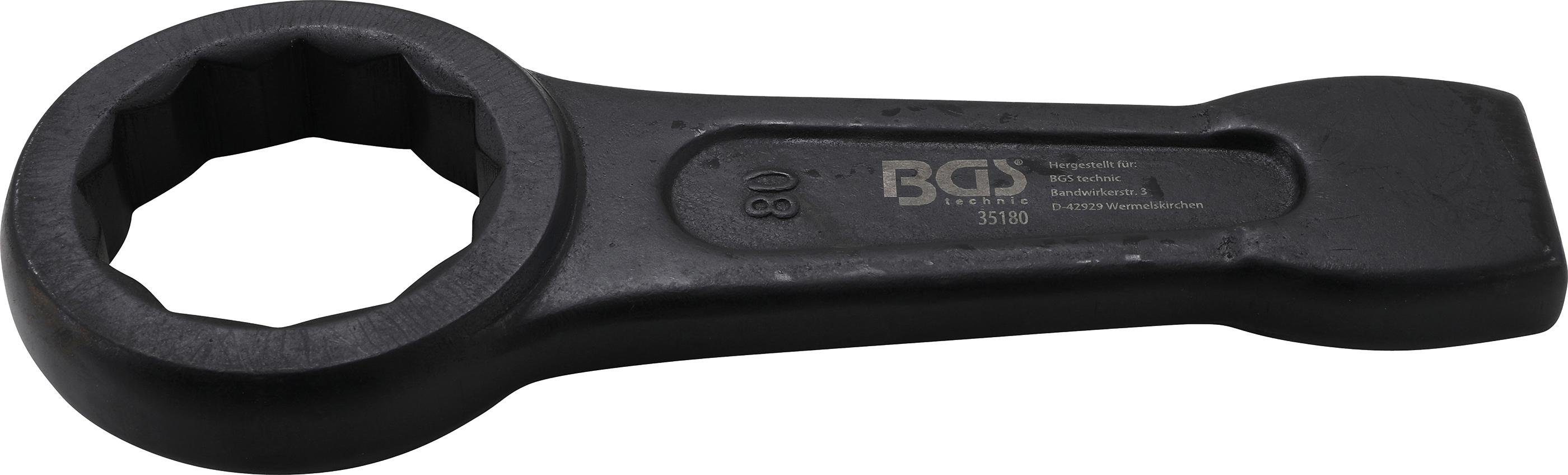BGS technic Ringschlüssel Schlag-Ringschlüssel, SW 80 mm