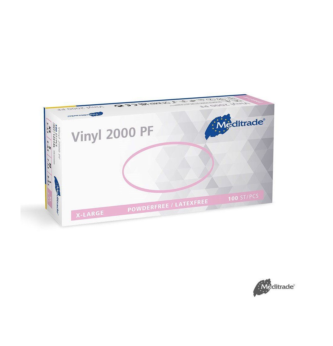 DocMed Einweghandschuhe Vinyl 2000 U.-Handschuhe Vinyl, PF, Gr. S/M/L/XL (Einmalhandschuhe, 100-St., Hohe Elastizität und angenehmer Tragekomfort) Puderfrei und unsteril für eine hautfreundliche Anwendung