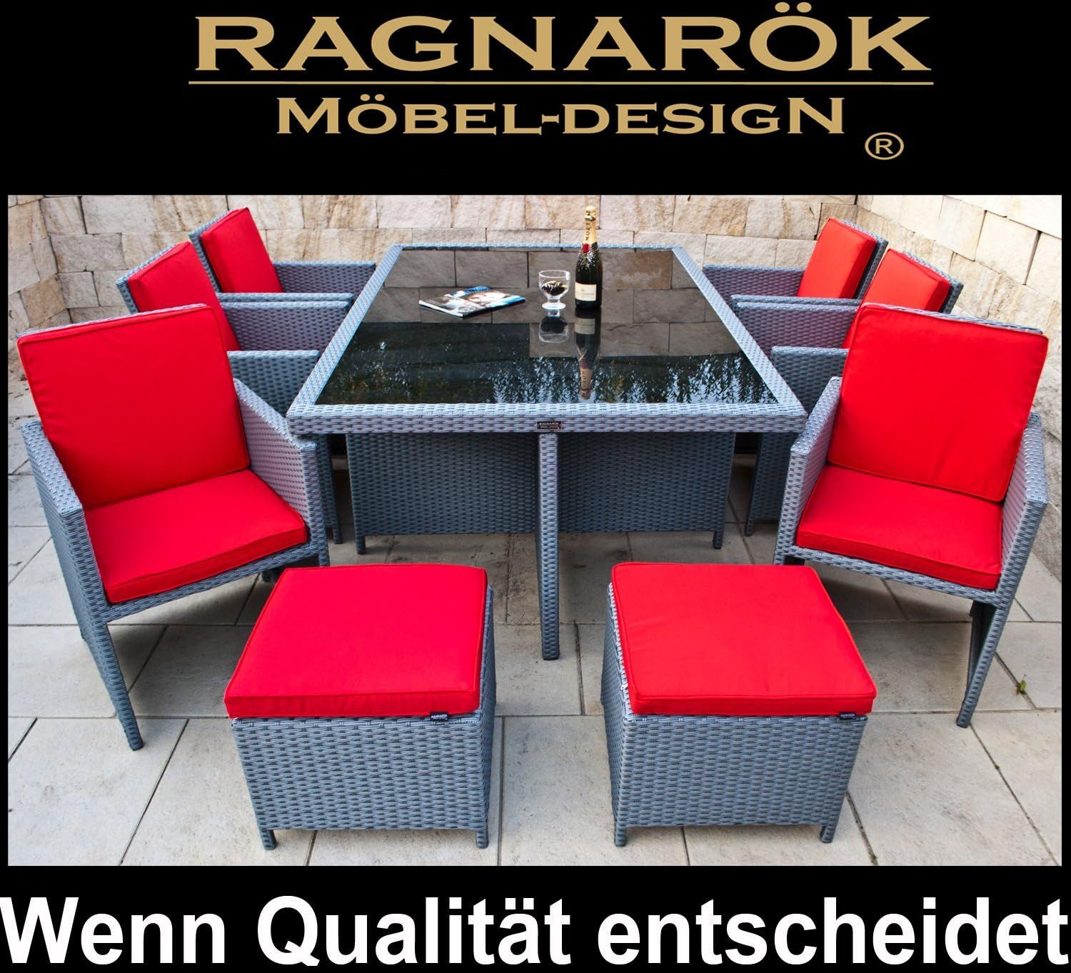 Ragnarök Möbel-Design Garten-Essgruppe gartenmöbel T6