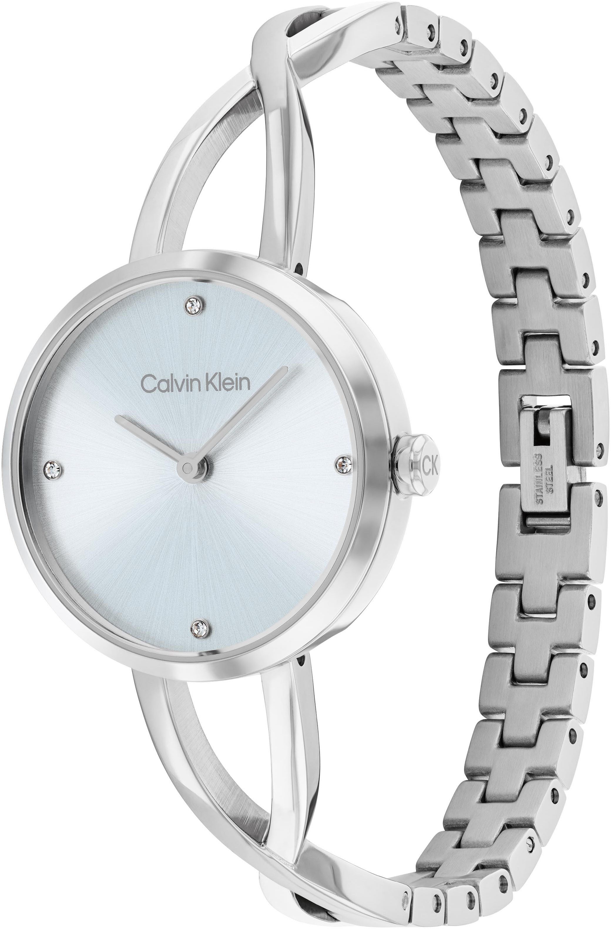 Calvin Klein Quarzuhr Sculpted Embrace 25100058, Armbanduhr, Damenuhr, Edel günstig online kaufen