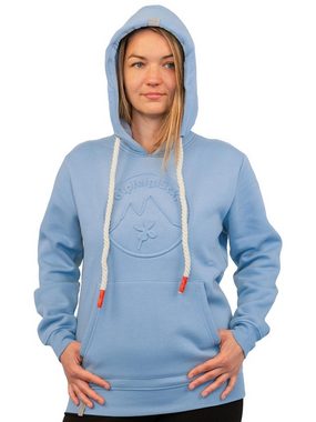 Gipfelglück Hoodie Mirka für Damen, mit Emboss-Print