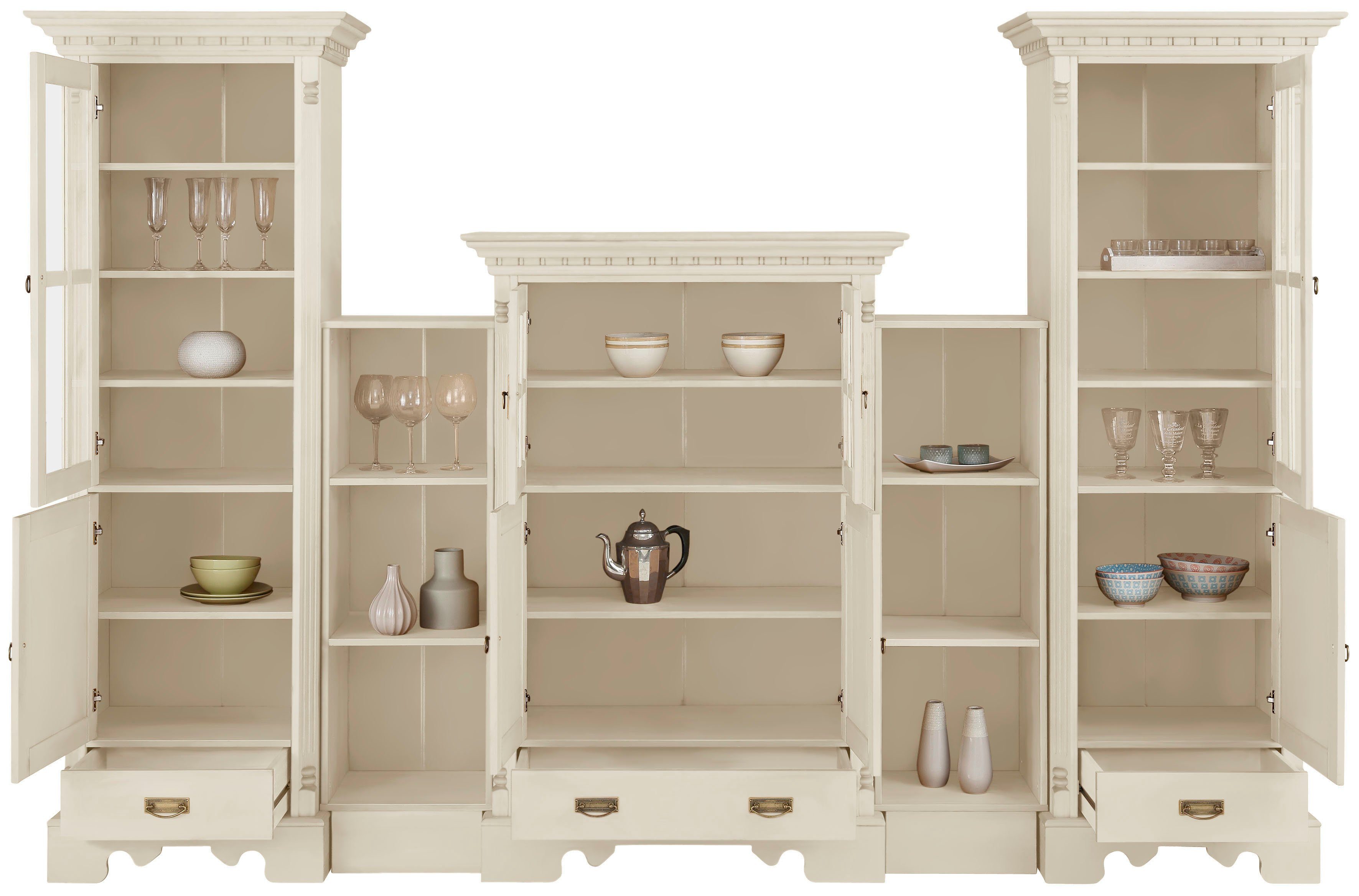 OTTO home Wohnwand Milan, (5-St), aus massiver Kiefer, FSC® zertifiziert