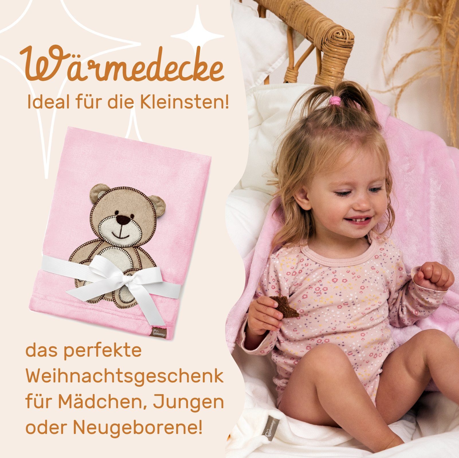 Wohndecke Warme Kuscheldecke Babydecke Blanket Baby Geschenk BE20-168, Be M günstig online kaufen