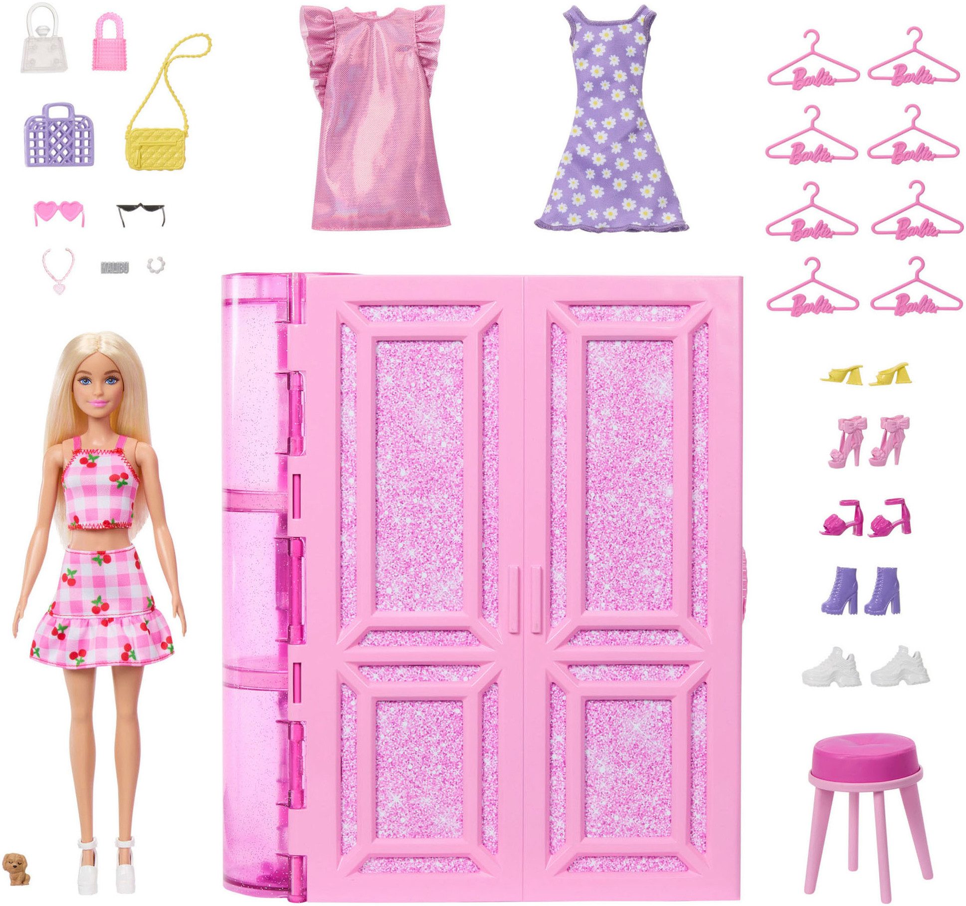 Barbie Spielwelt Traumkleiderschrank mit Modepuppe