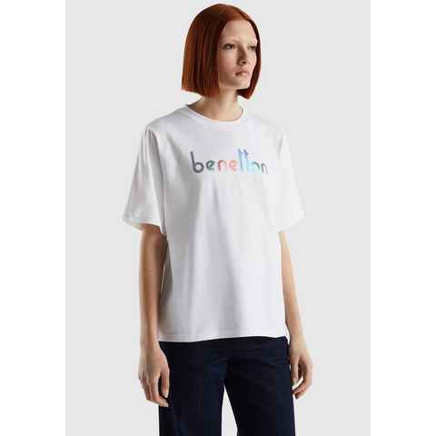 United Colors of Benetton T-Shirt mit Logodruck auf der Brust