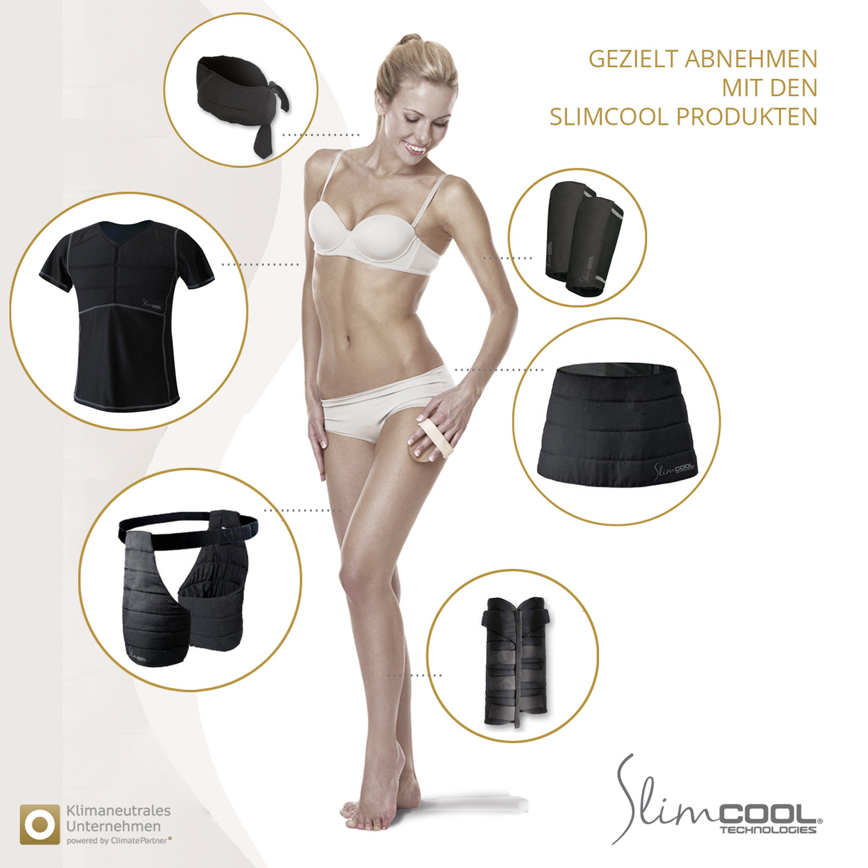 SlimCOOL Armlinge Abnehmen Shapewear Wasser) durch (aktiviert PowerArms, mit Kühlung, Cryo